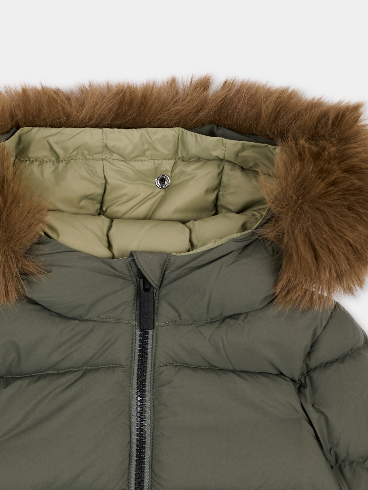 Piumino verde per neonato con cappuccio,Colmar Originals Kids,34000070E 4ZP 498