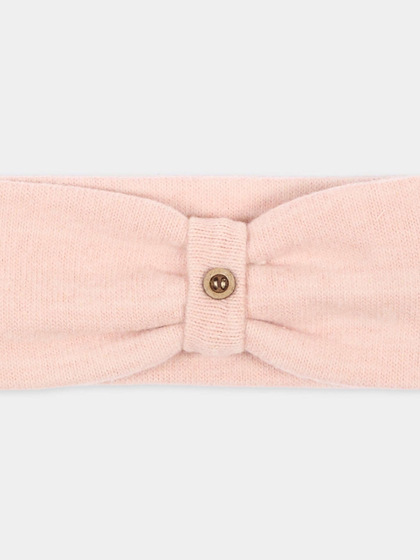 Fascia rosa per neonata con bottone,Bamboom,1249TE00088 WARM PINK