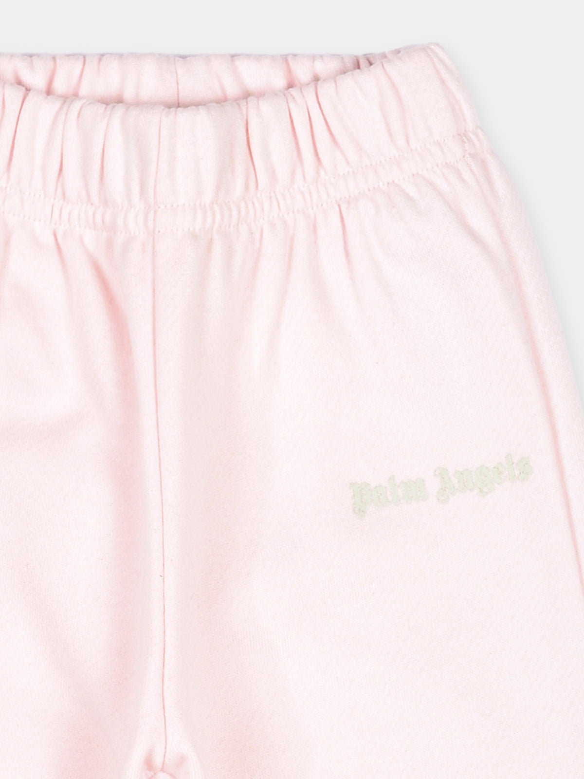 Pantalone rosa per neonata con logo,Palm Angels,F6PANGFP222 042