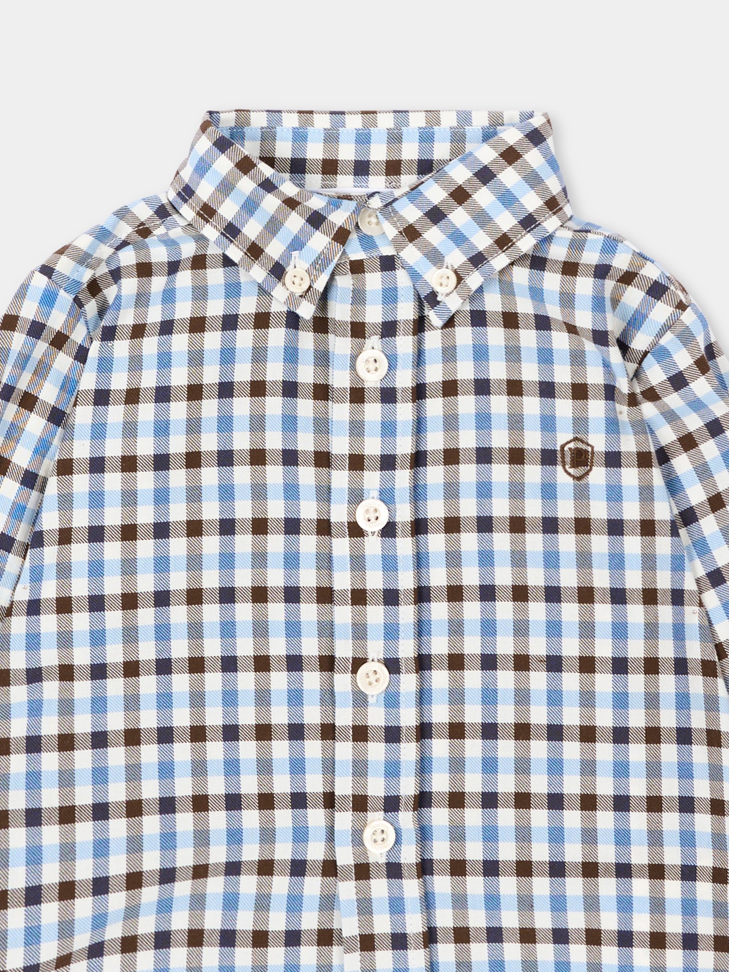 Camicia a manica lunga per neonato a quadri,Patachou,PAP 47 CM4333326 B0075