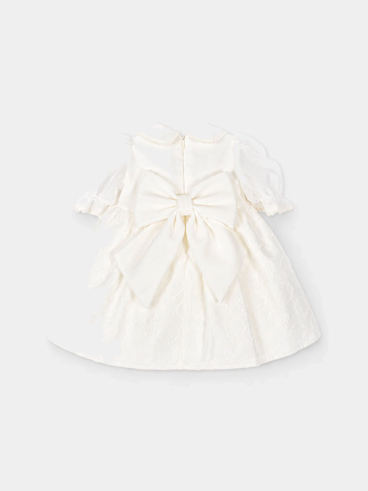 Abito elegante bianco per neonata,Colorichiari,FN108675 5035 15