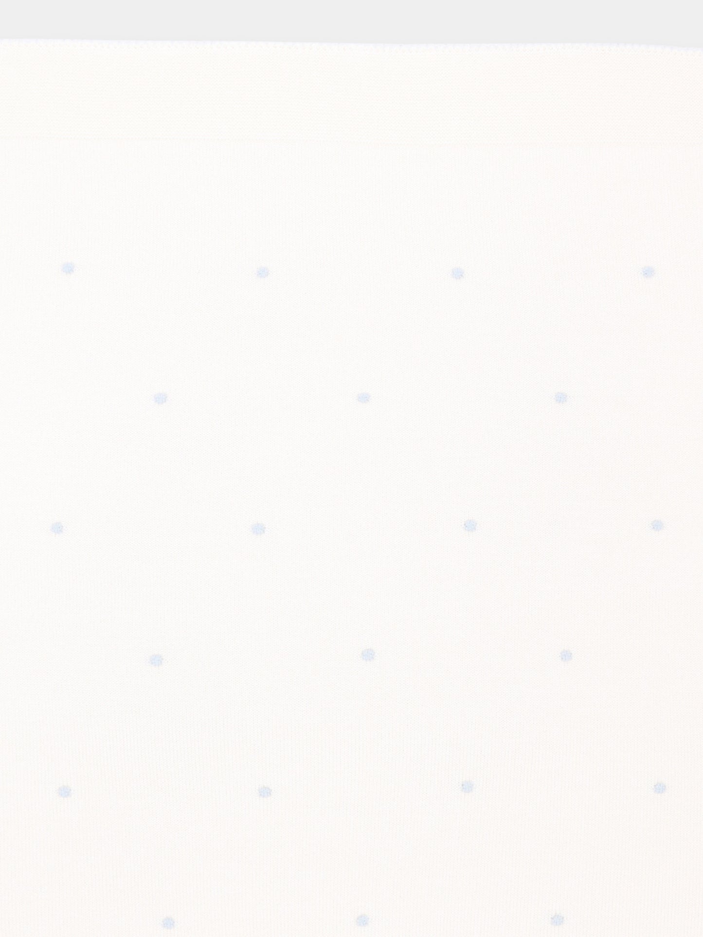 Coperta celeste per neonato a pois,Little Bear,4107 LATTE/CIELO