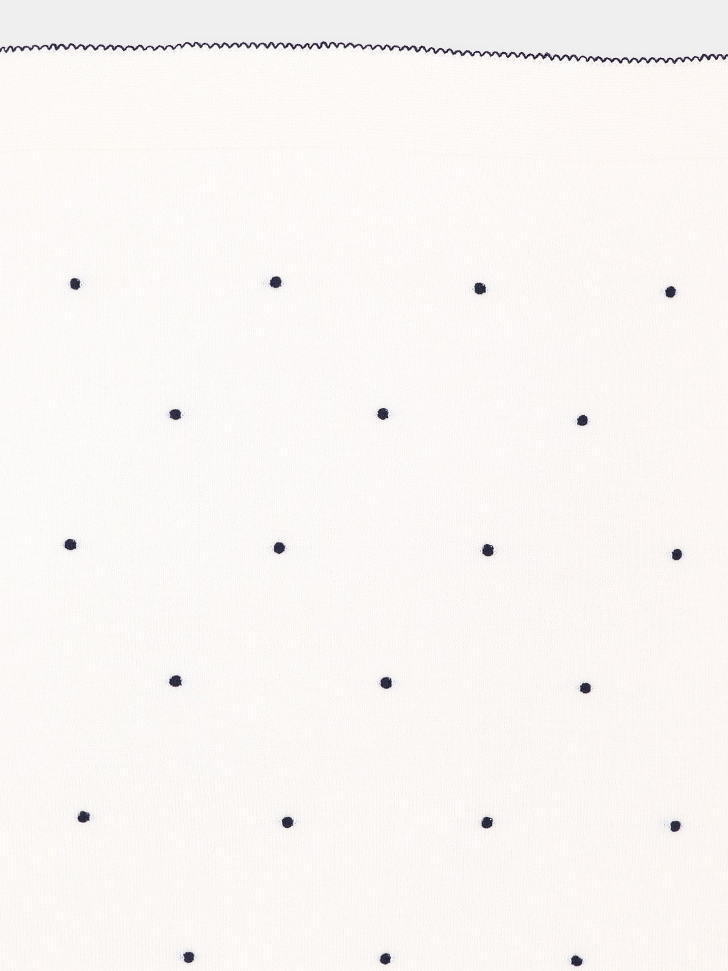 Coperta avorio per neonato con pois blu,Little Bear,4107 LATTE/BLU