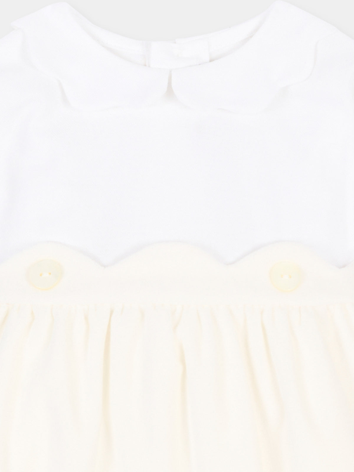 Pagliaccetto avorio per neonata,Mariella Ferrari,PGF6 005 069