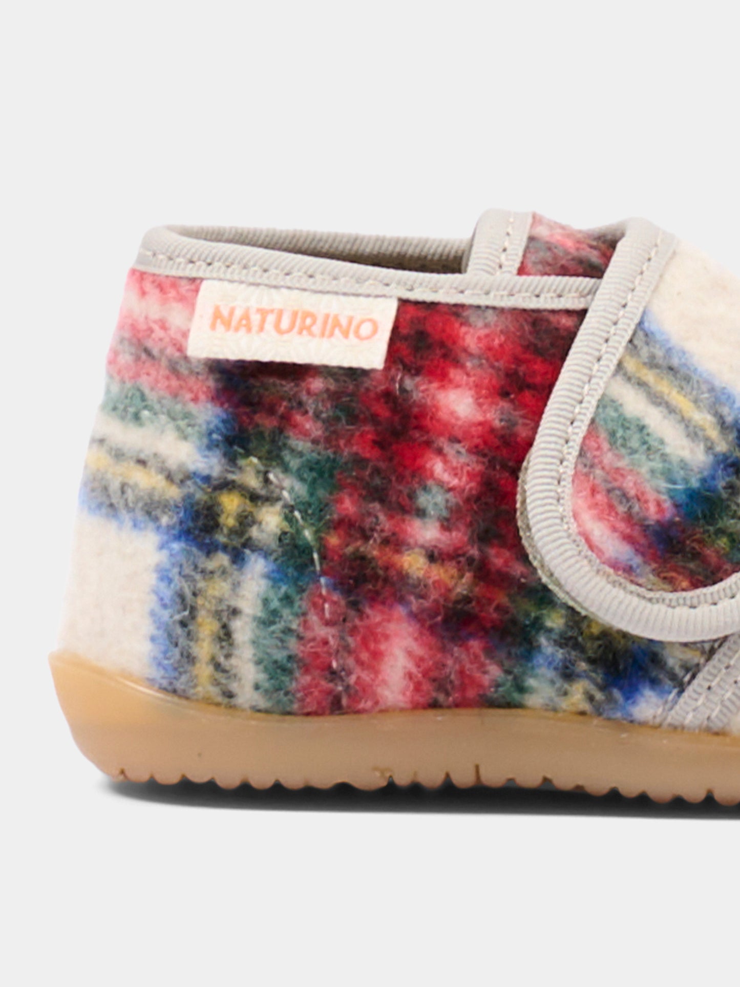 Pantofole multicolor per neonati tartan,Naturino,001 4000673 45 1E11