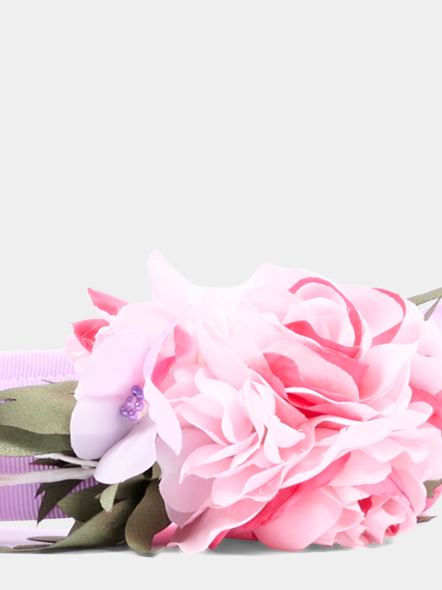 Cerchietto lilla con fiori per bambina,Monnalisa,19G010 7067 0065