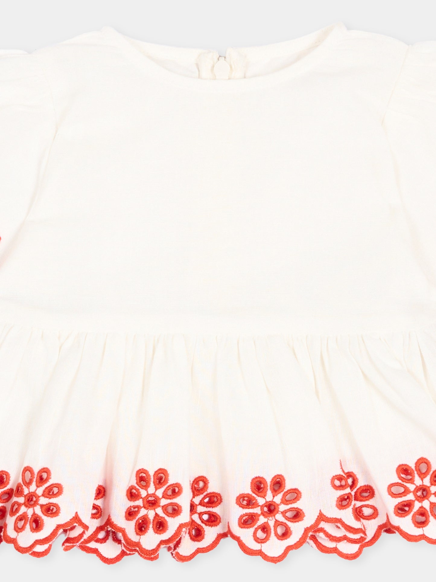 Completo sportivo avorio per neonata ricamato,Stella Mccartney Kids,TY5011 Z0138 101