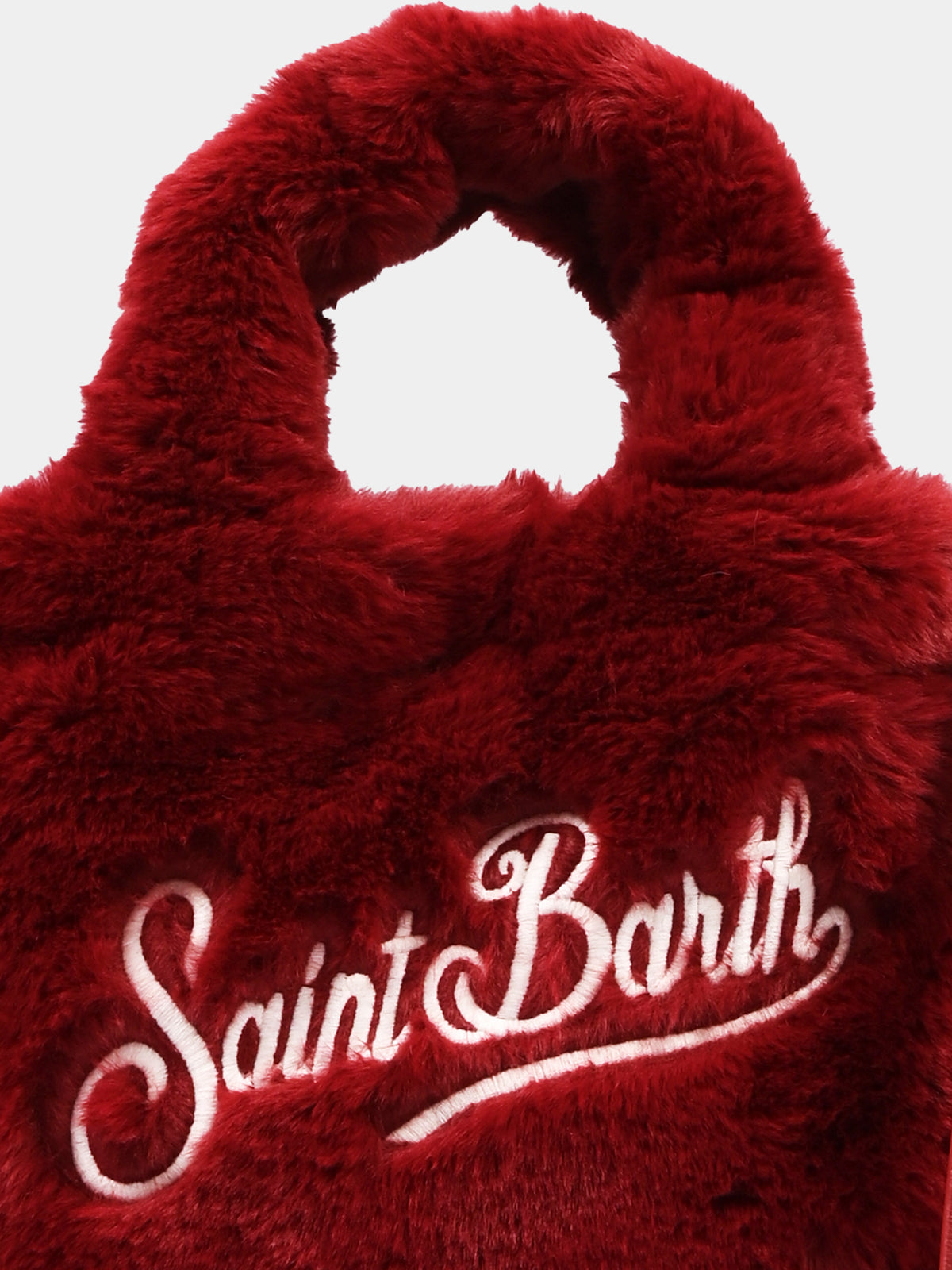 Borsa bordeaux Vanity Mini Soft Fur per bambina,Mc2 Saint Barth,VAMI021 00192M