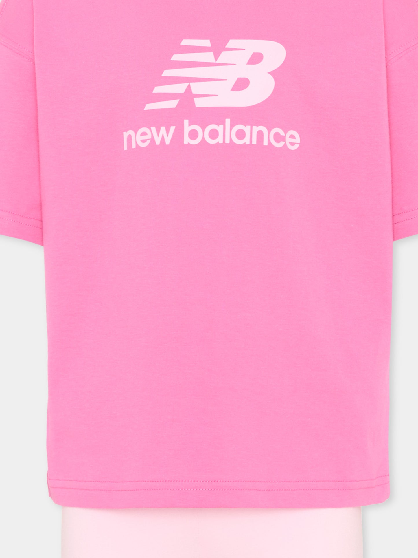 Completo sportivo rosa per bambina con logo,New Balance,LAKG0076 AAC