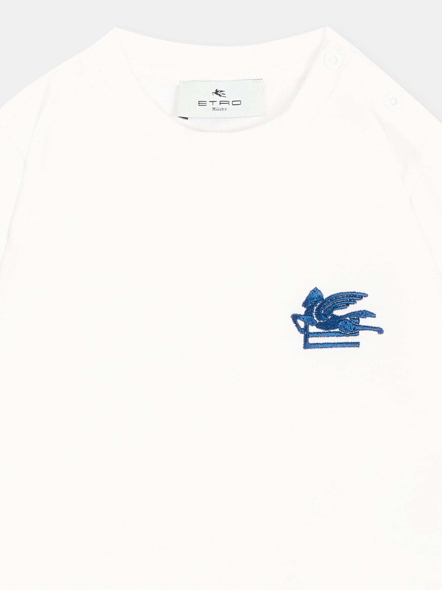 T-Shirt avorio per neonati con Pegaso,Etro,GX8551 Z3186 101