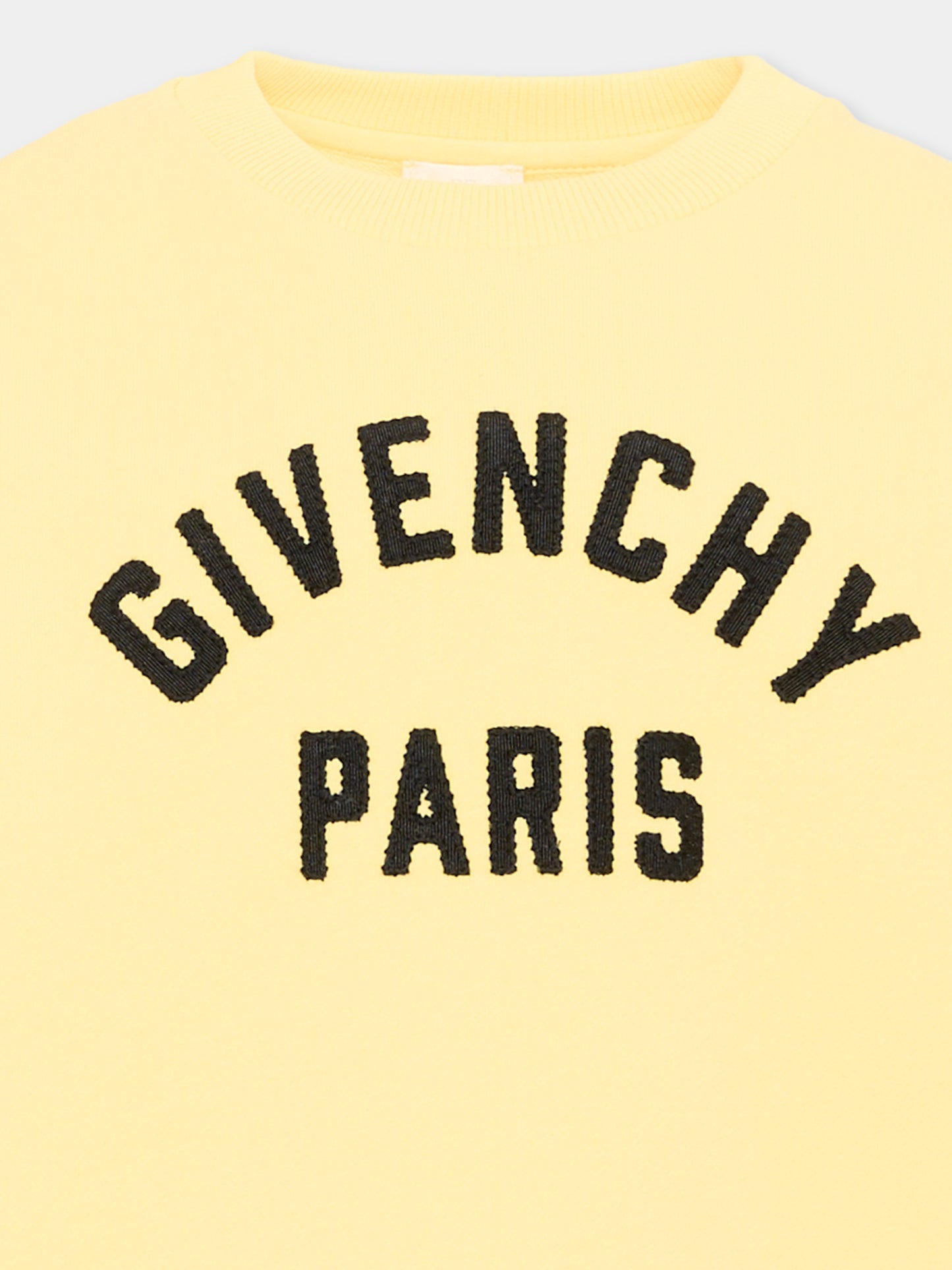 Felpa gialla per bambini con logo,Givenchy Kids,H31214 524