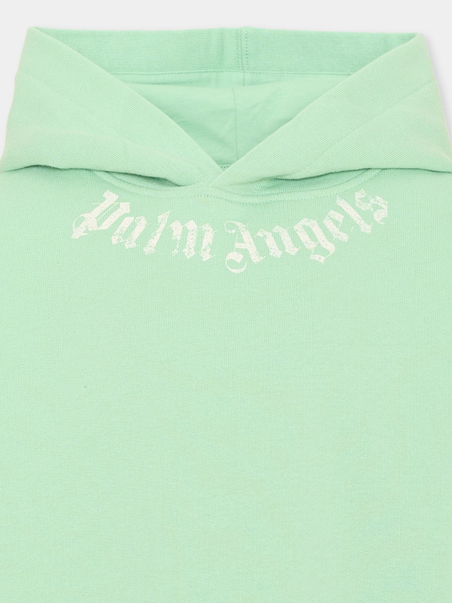Felpa con cappuccio verde con logo,Palm Angels,PBBB012S26FLE003 080