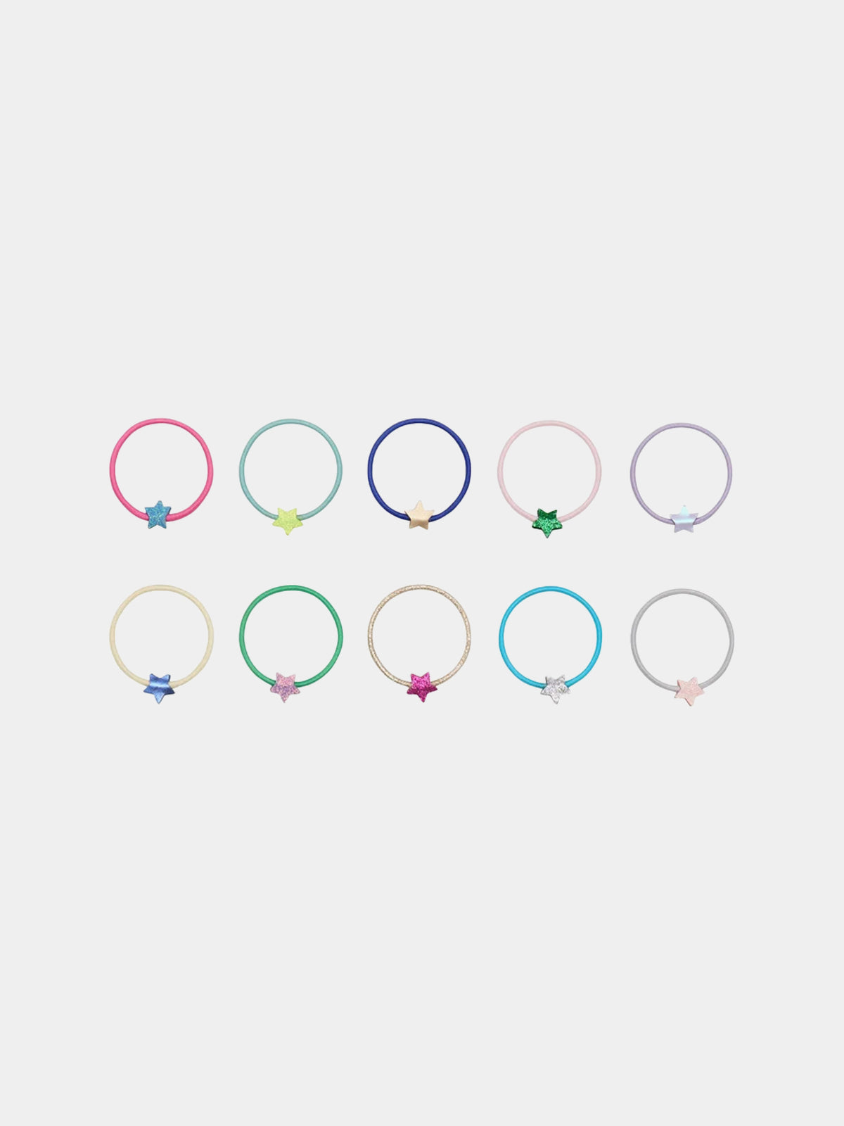 Multicolor elastic bands set for Girl with stars