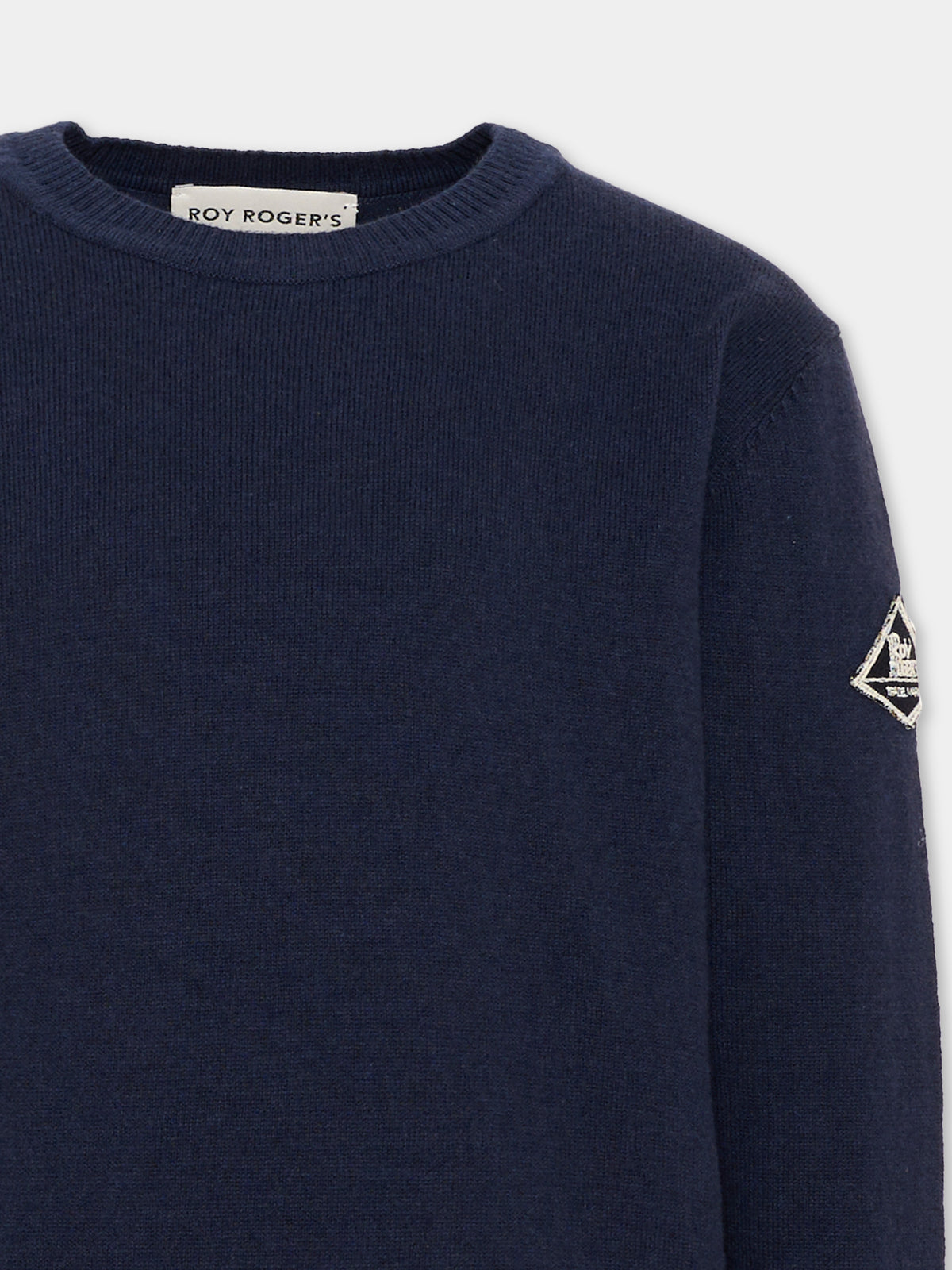 Maglione blu per bambino con logo,Roy Roger's Kids,R F106 00 3885