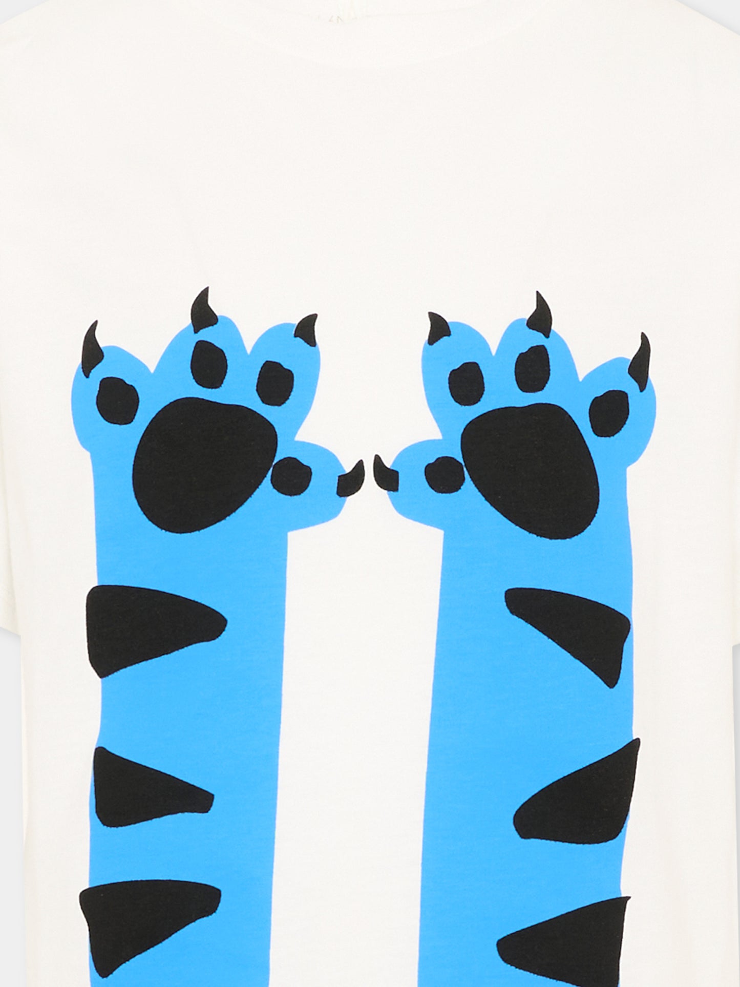 T-shirt avorio per bambino con stampa,Stella Mccartney Kids,TW8Q51 Z0434 101
