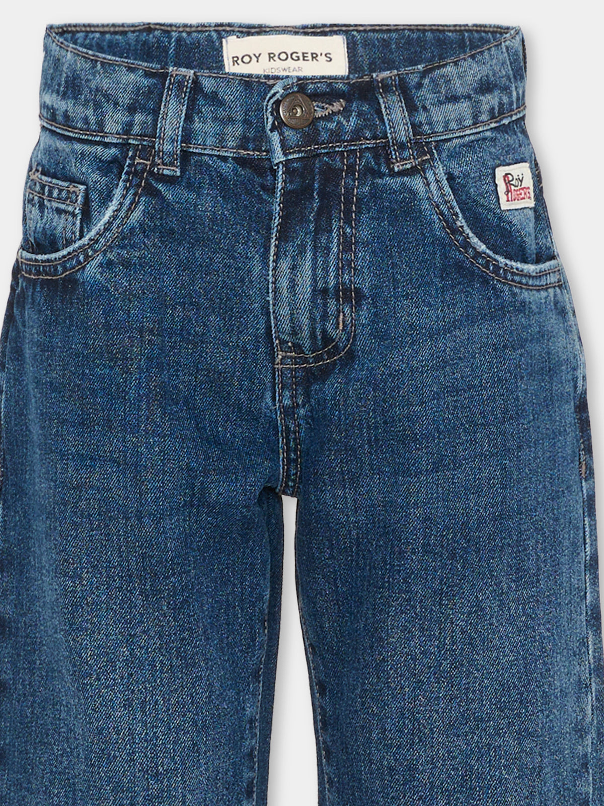 Jeans denim per bambino 5 tasche,Roy Roger's Kids,R F144 00 7007