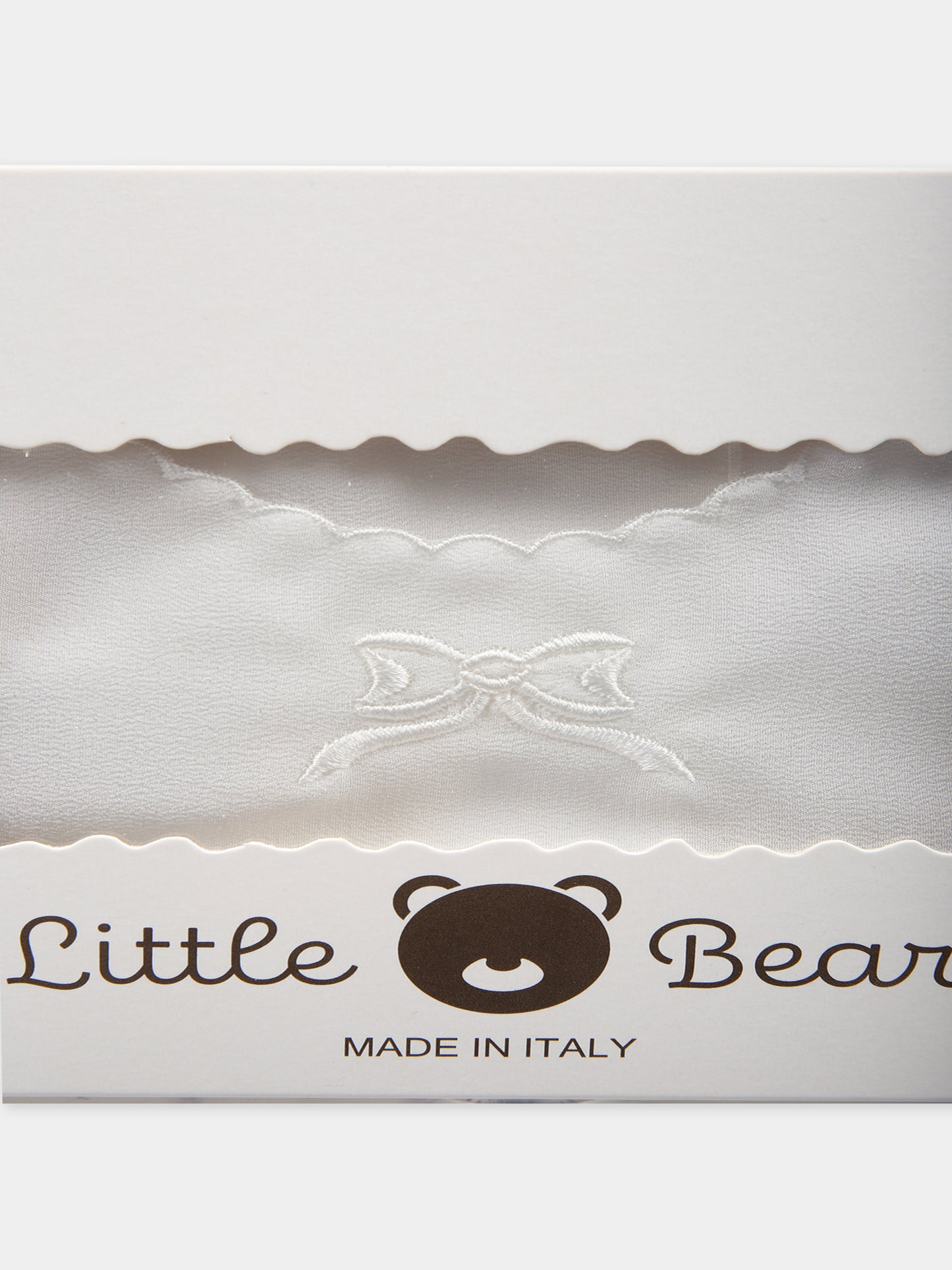 Camicia della fortuna avorio con fiocco,Little Bear,1095 FIOCCO PANNA