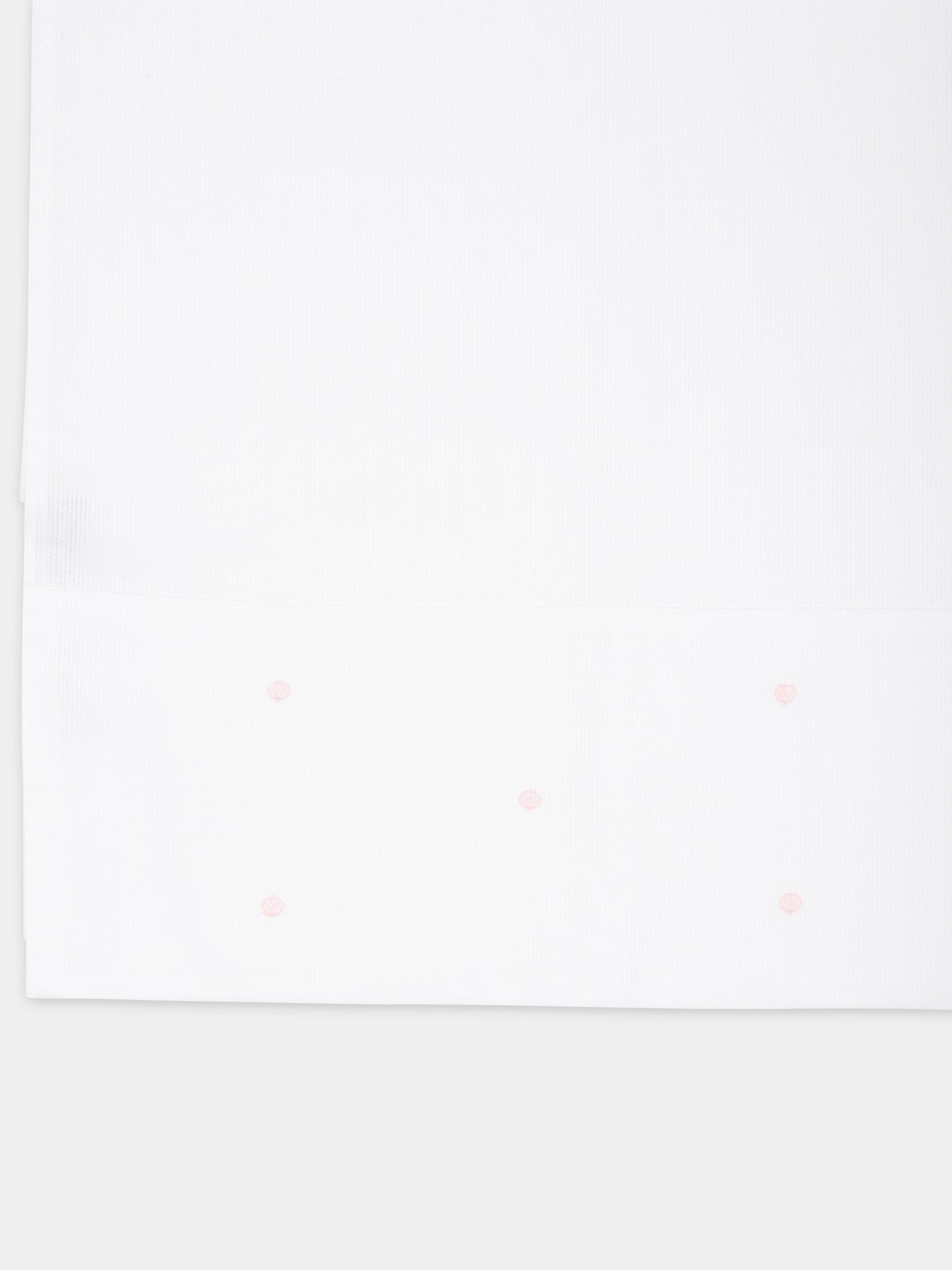 Set lenzuola bianche per neonata con pois rosa,Little Bear,2040 BIANCO/ROSA