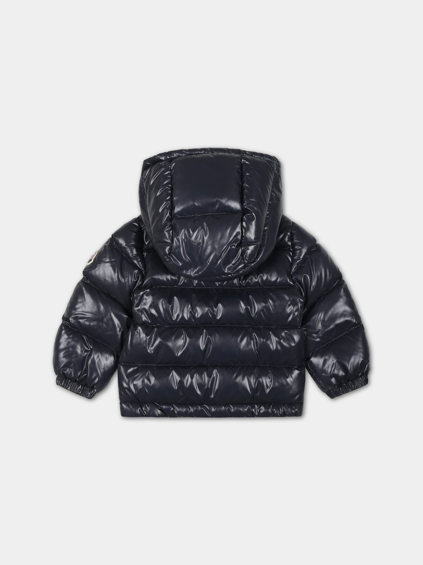 Piumino blu New Aubert per neonato con logo,Moncler Kids,951 1A00039 68950 742