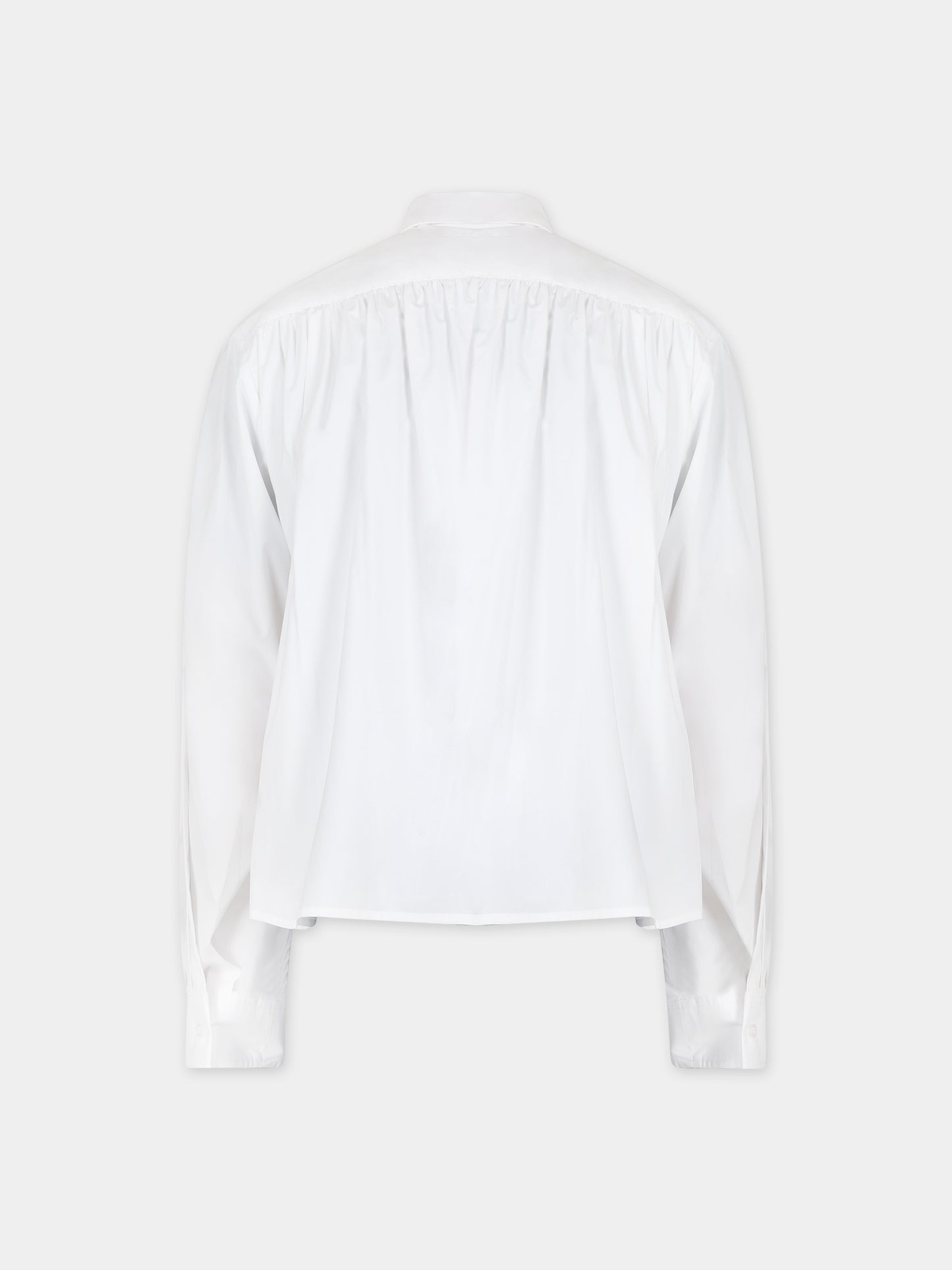 Camicia bianca per bambina con logo,Mm6 Maison Margiela,M60294 MM014 MM6C11U M6100