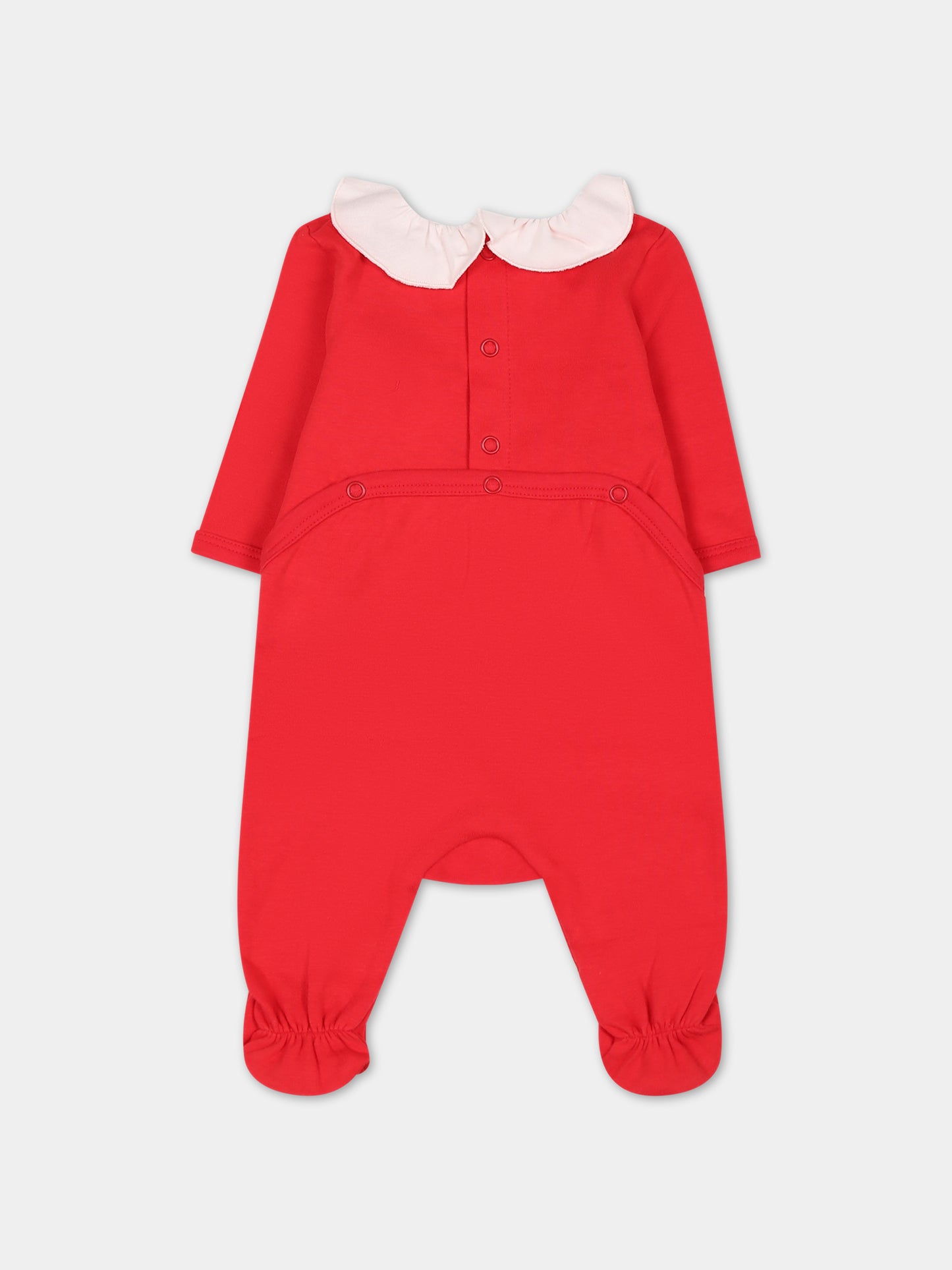 Tutina rossa per neonata con logo,Kenzo Kids,K97055 960