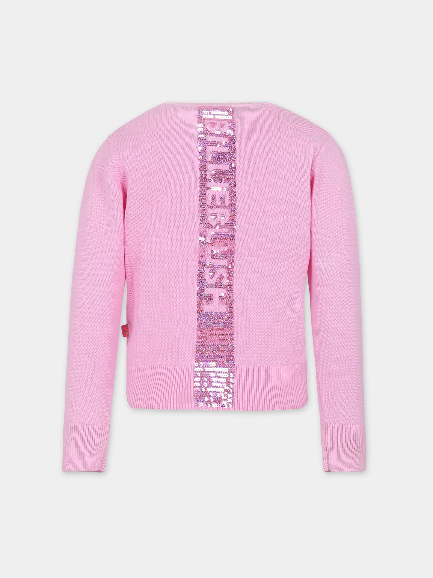Cardigan rosa per bambina,Billieblush,U15B51 47C