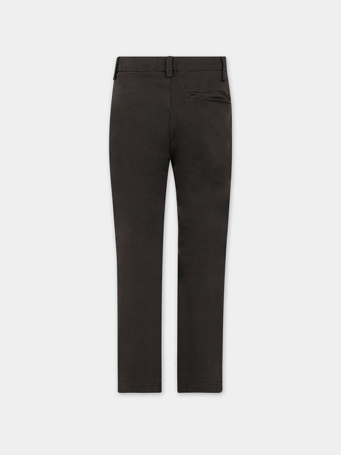 Pantaloni marroni per bambino con logo,Dondup Kids,DMPA007 0 CE246 6060