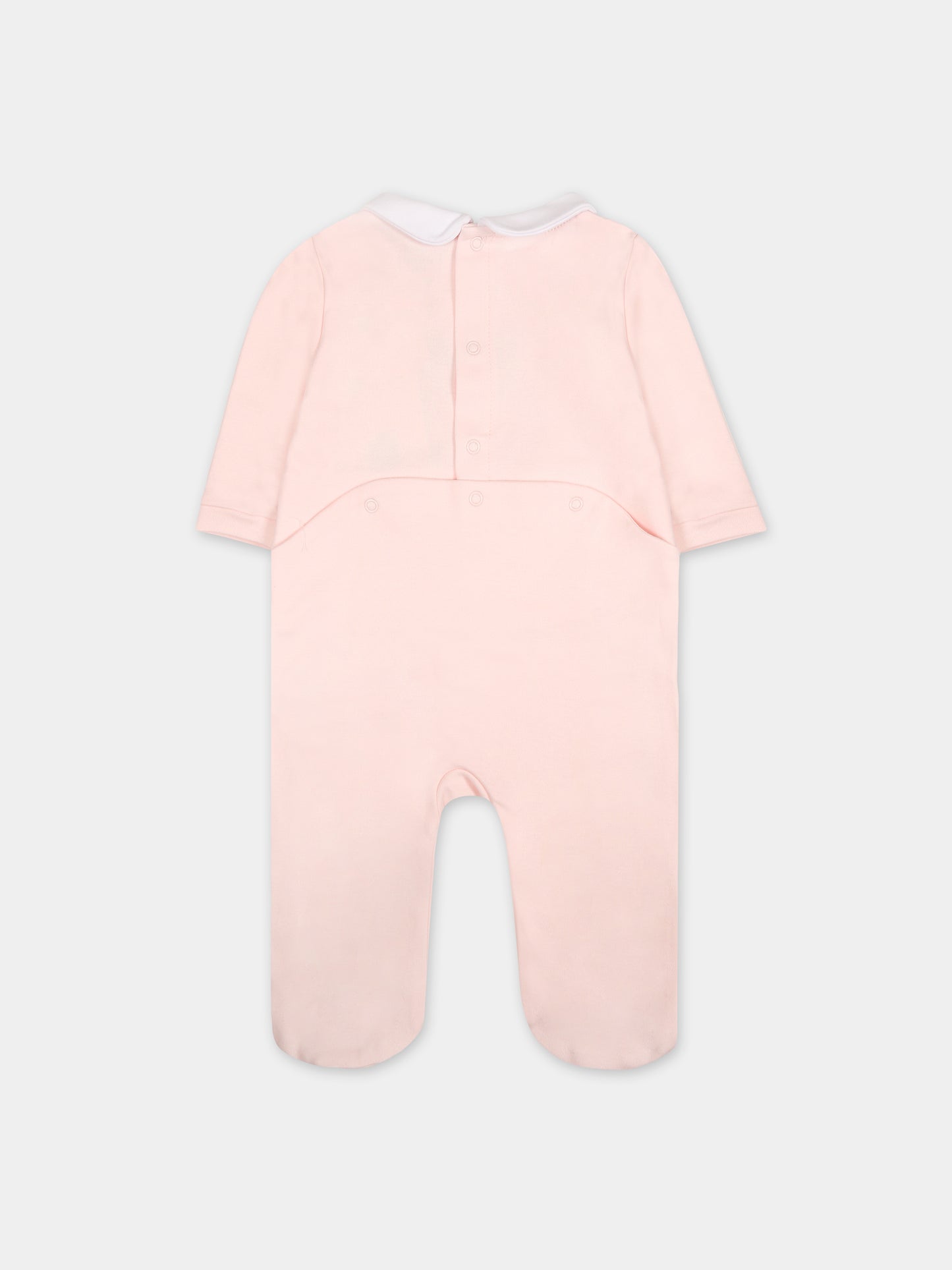 Tutina rosa con mela per neonata,Carrement Beau,Y97299 43B