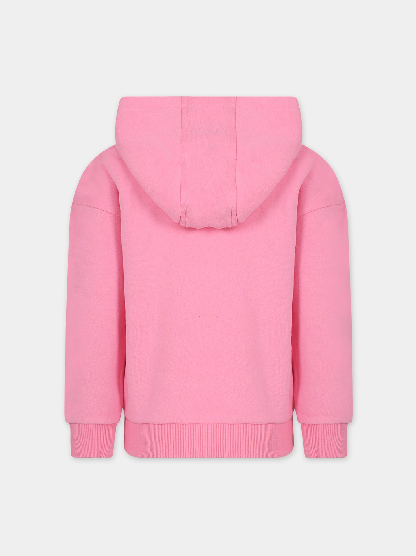 Felpa rosa per bambina con logo,Little Marc Jacobs,W15686 44G