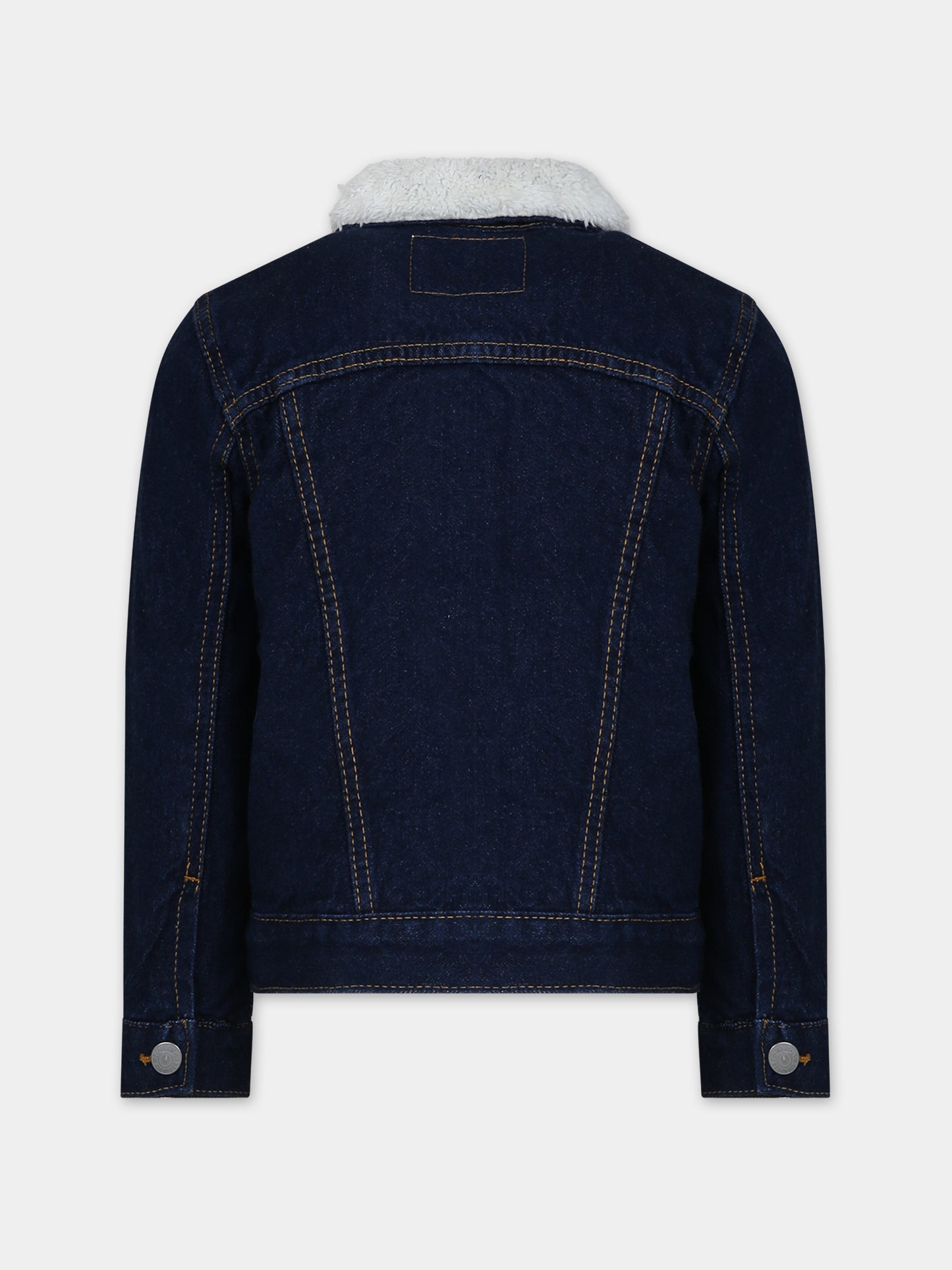 Giubbotto blu per bambini con logo,Levi's Kids,23WMLK8EB220 D3C