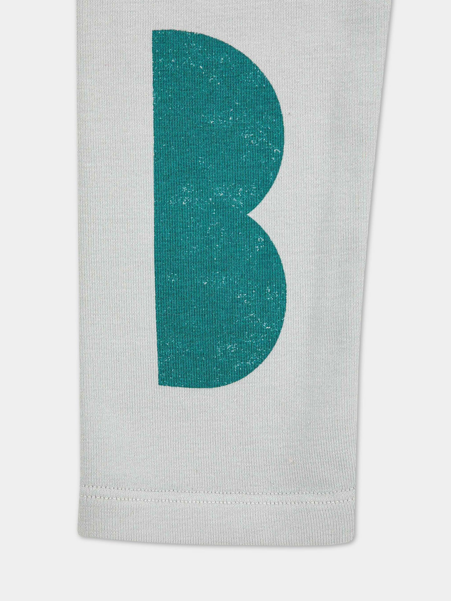 Leggings grigi per bambina con stampa multicolor,Bobo Choses,223AC058