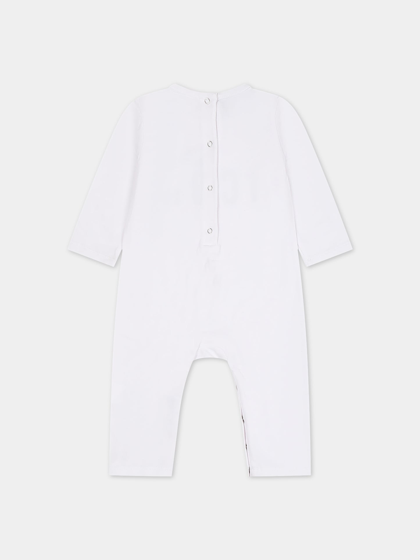 Tutina bianca per neonato con logo,Dsquared2,DQ2058 D008J DQ100