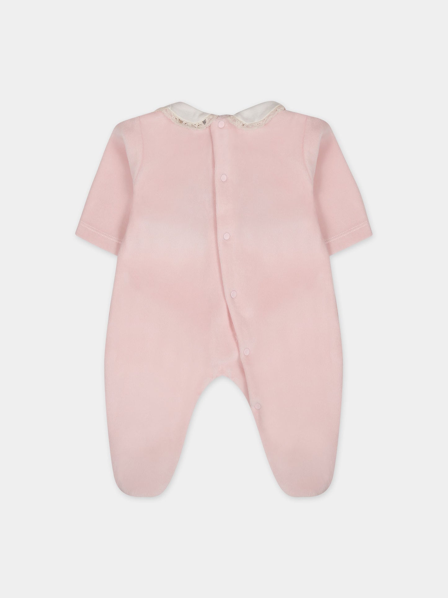 Tutina rosa per neonata,La Stupenderia,TBTT50L03