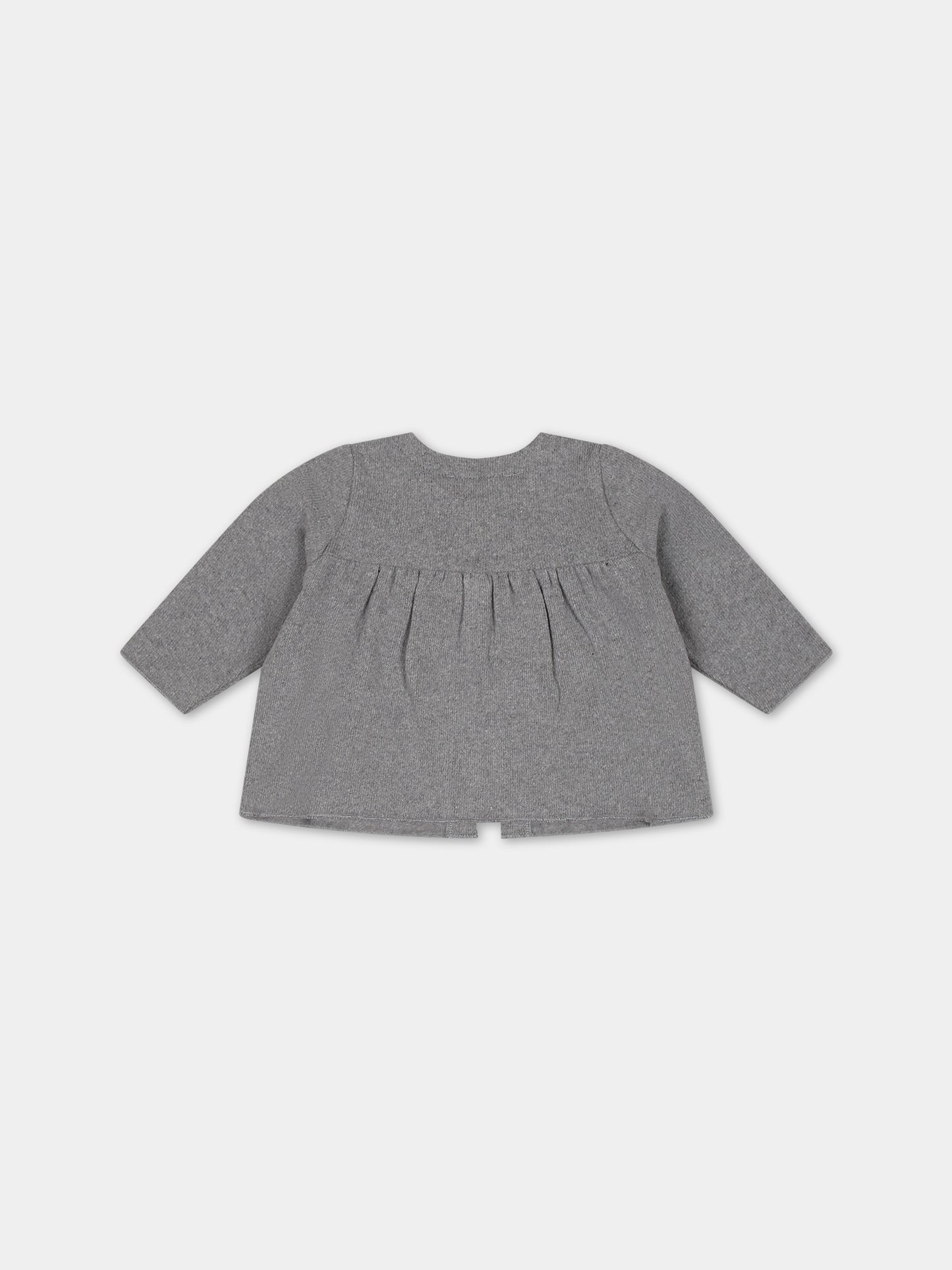 Cardigan grigio per neonata,Zhoe & Tobiah,K3 19