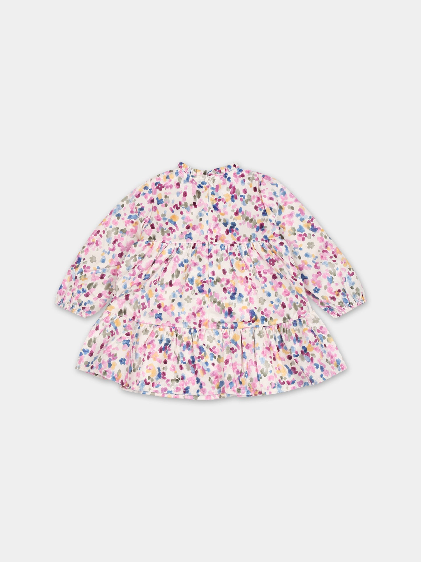 Vestito avorio per neonata con stampa,Mayoral,2985 048