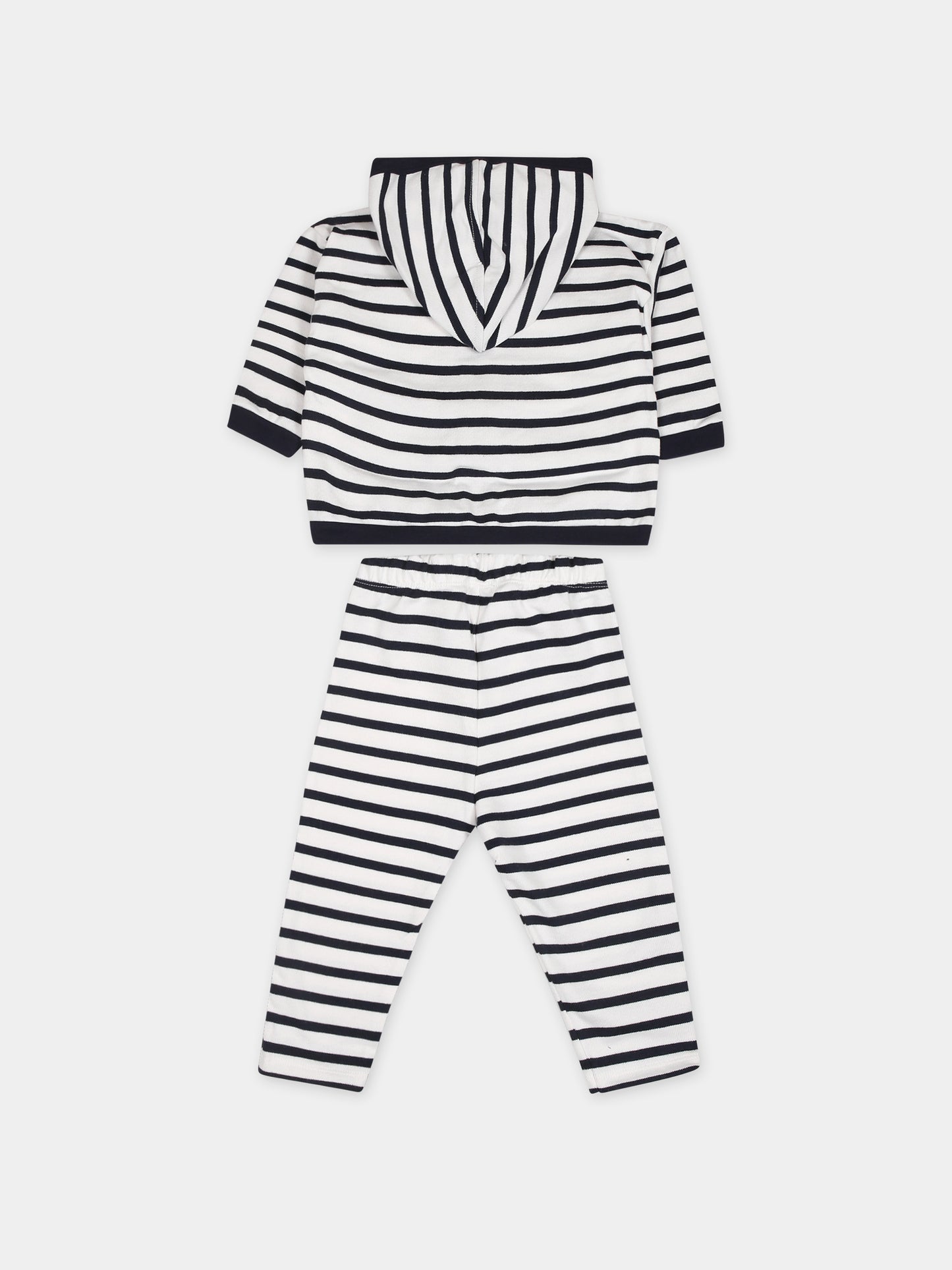 Completo bianco per neonato con logo,Petit Bateau,A08S5 02