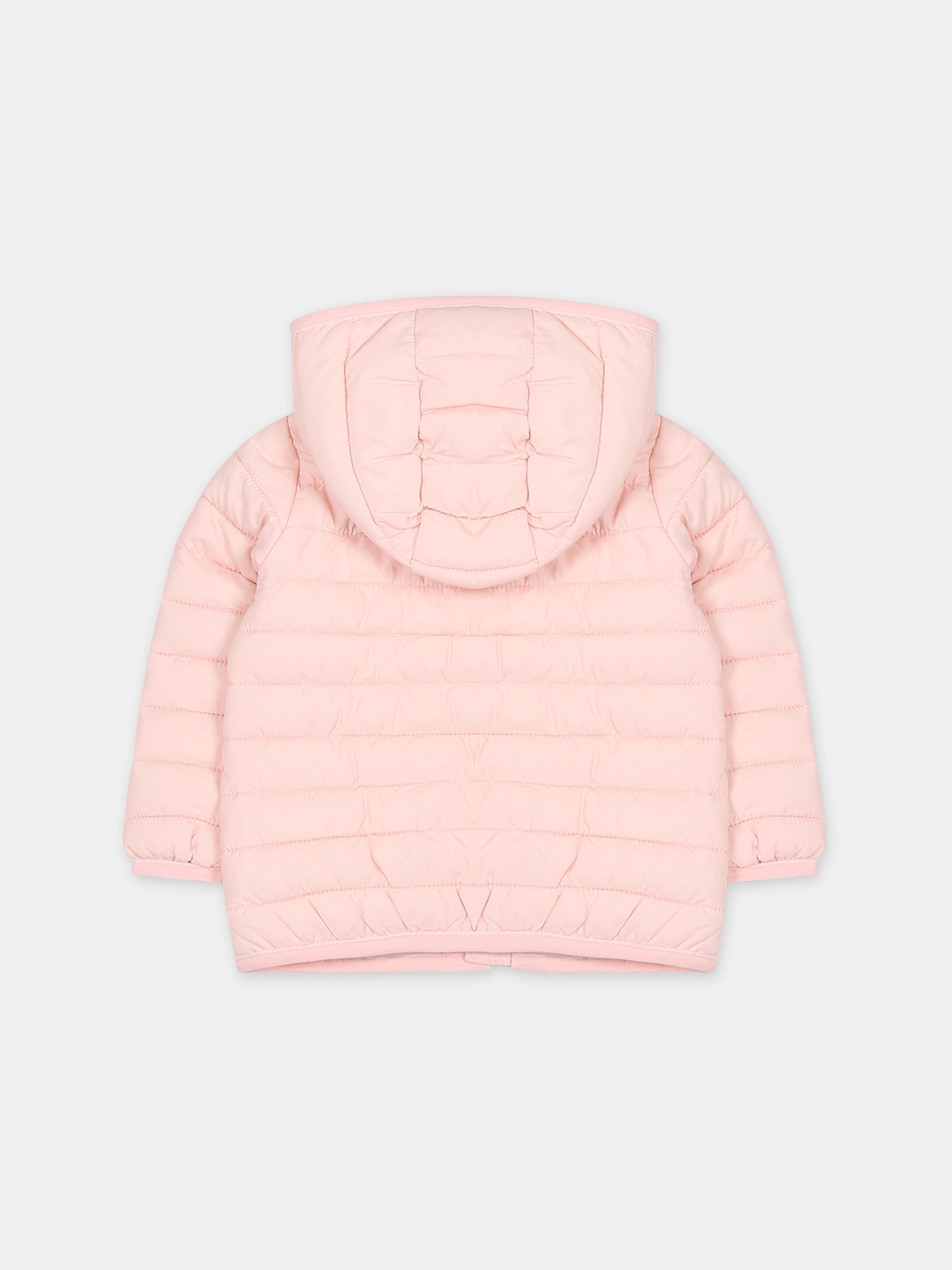 Piumino rosa per neonata con logo,Tommy Hilfiger Junior,23WMTHKN0KN01722J TJS