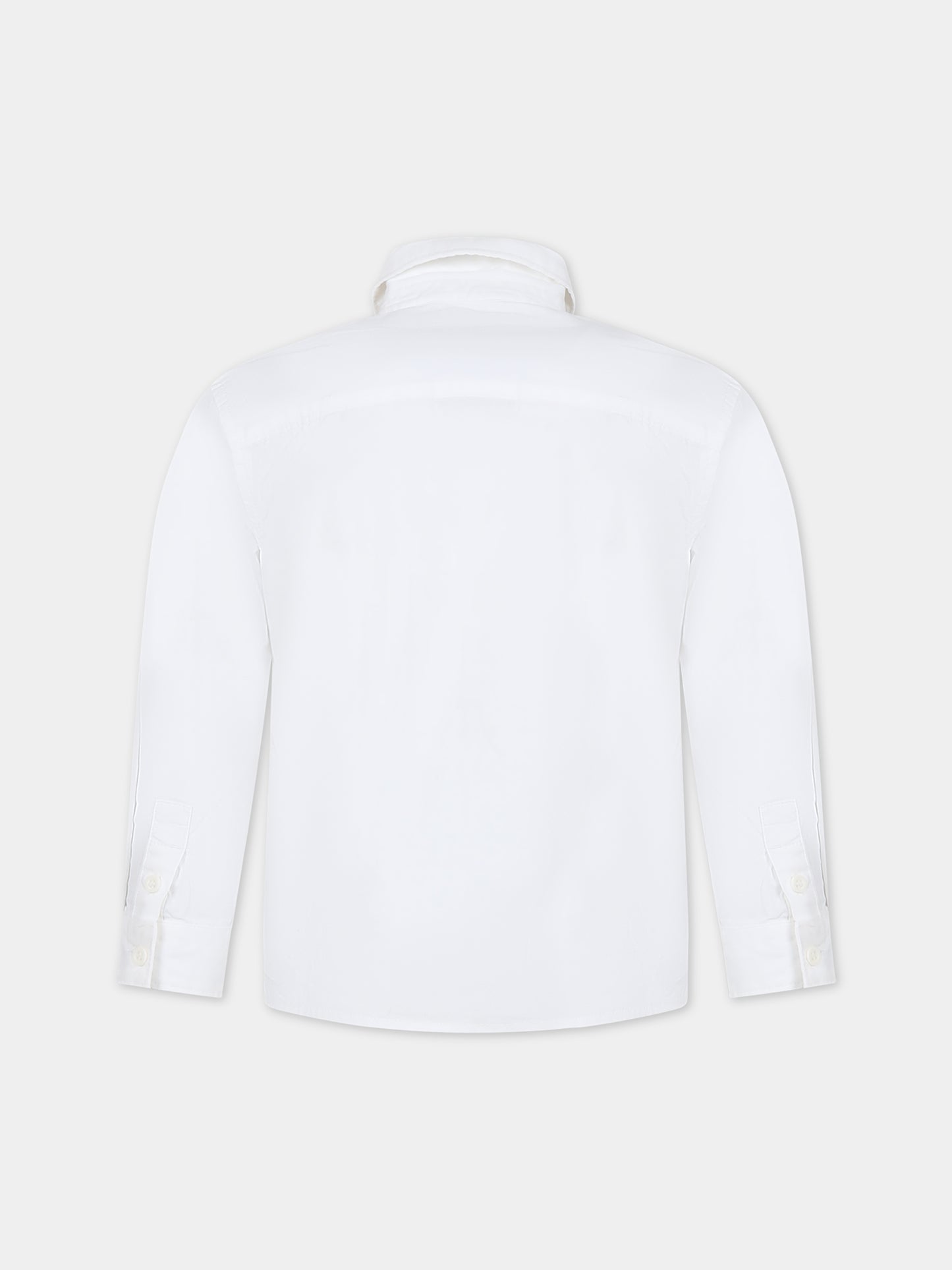 Camicia bianca per bambina con logo,Calvin Klein Kids,23WMCKIB0IB01826 YAF