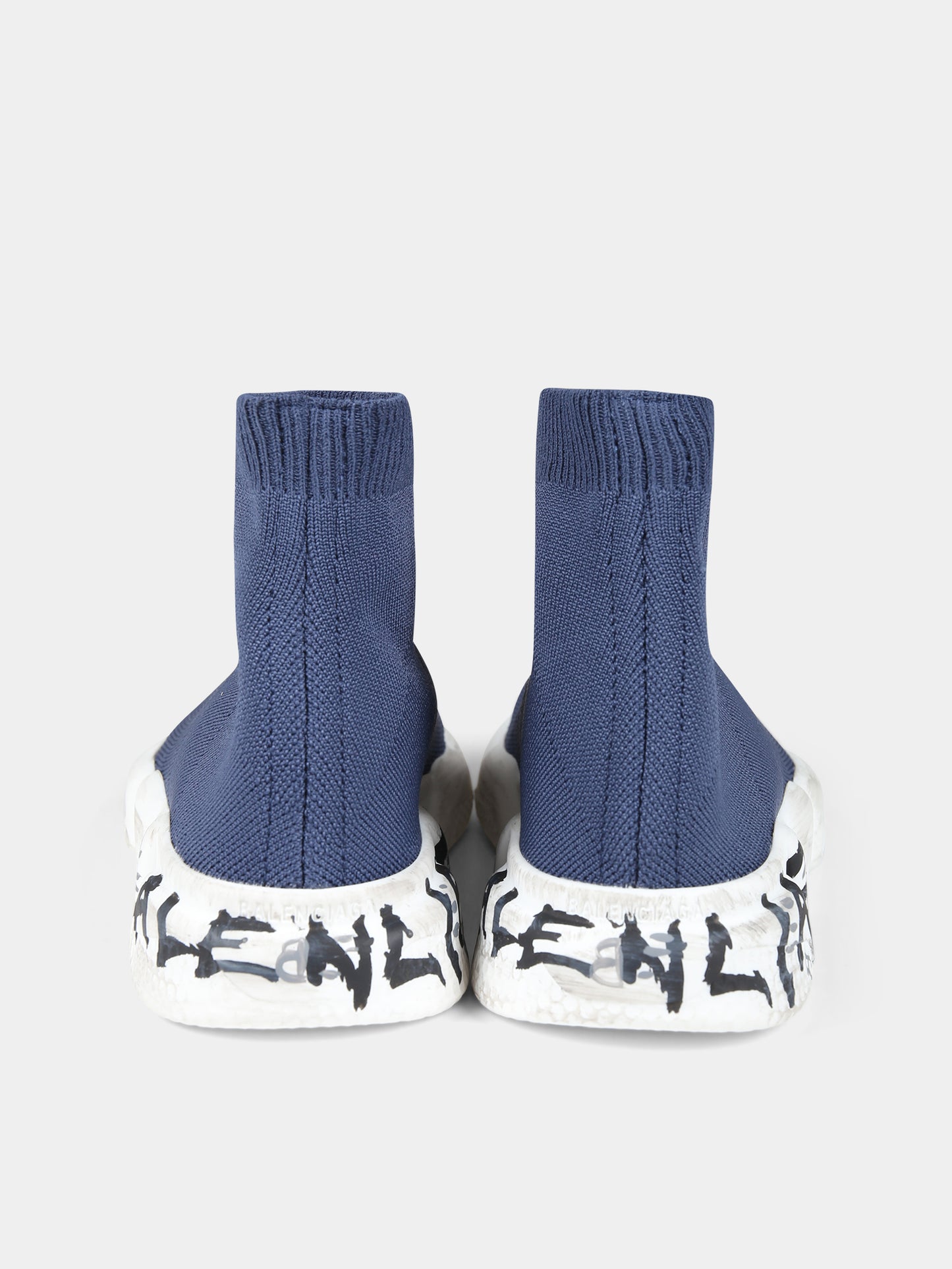 Sneakers alte blu per bambini con logo,Balenciaga,597425 W2DD4 4010