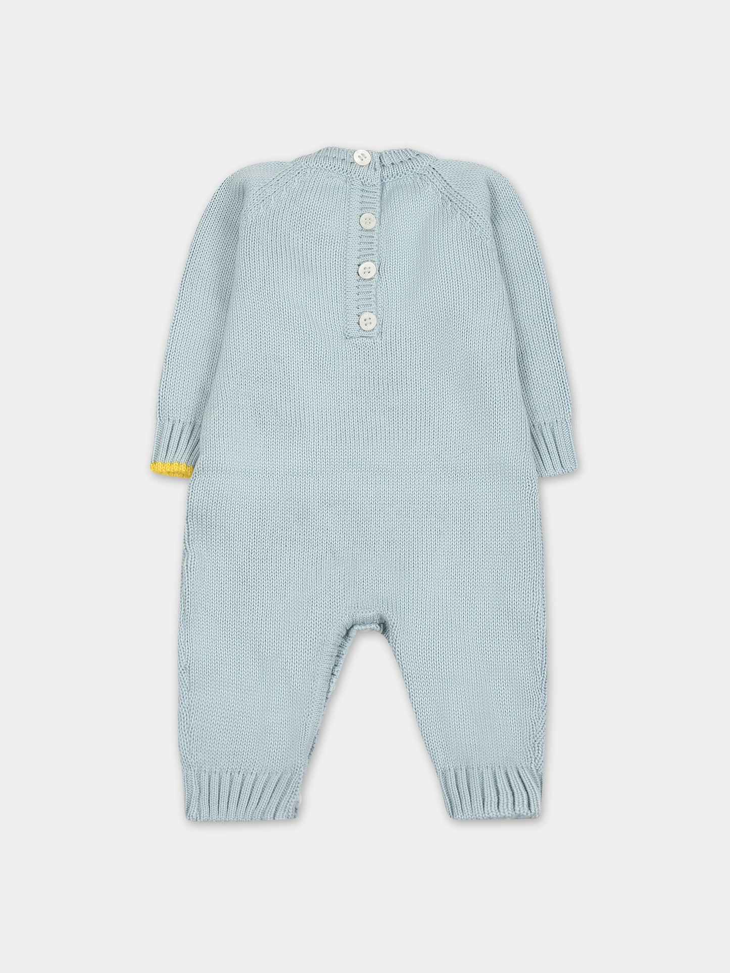 Tutina azzurra per neonato con cuore,Gensami,TU01-B-CUORE