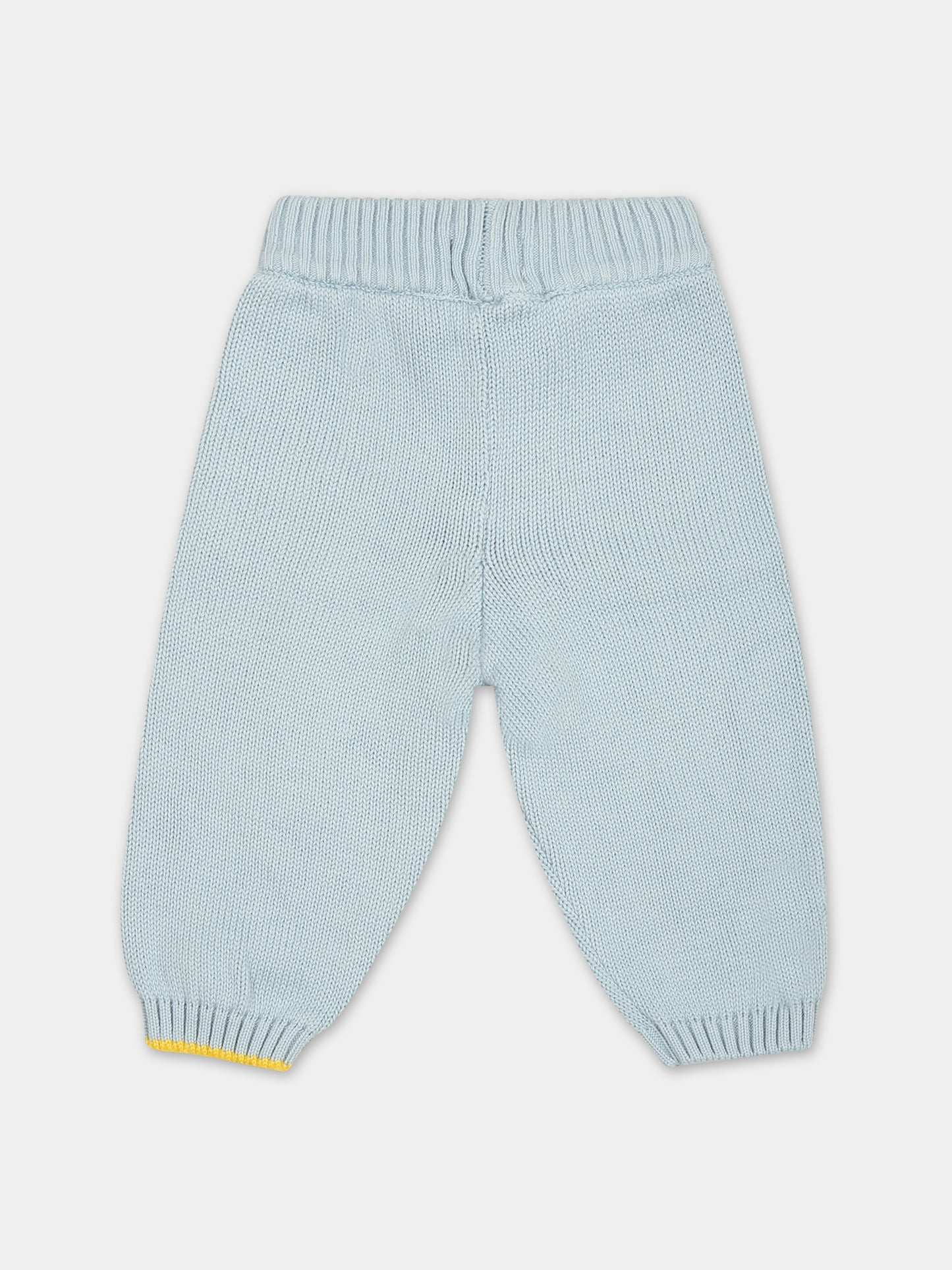 Pantaloni azzurri per neonato con cuori,Gensami,PT01-B-CUORE