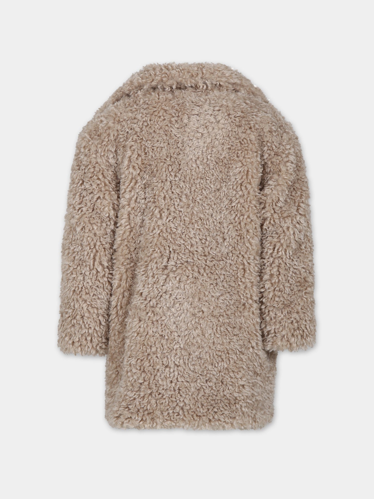 Ecopelliccia beige per bambina,Paade Mode,234233255