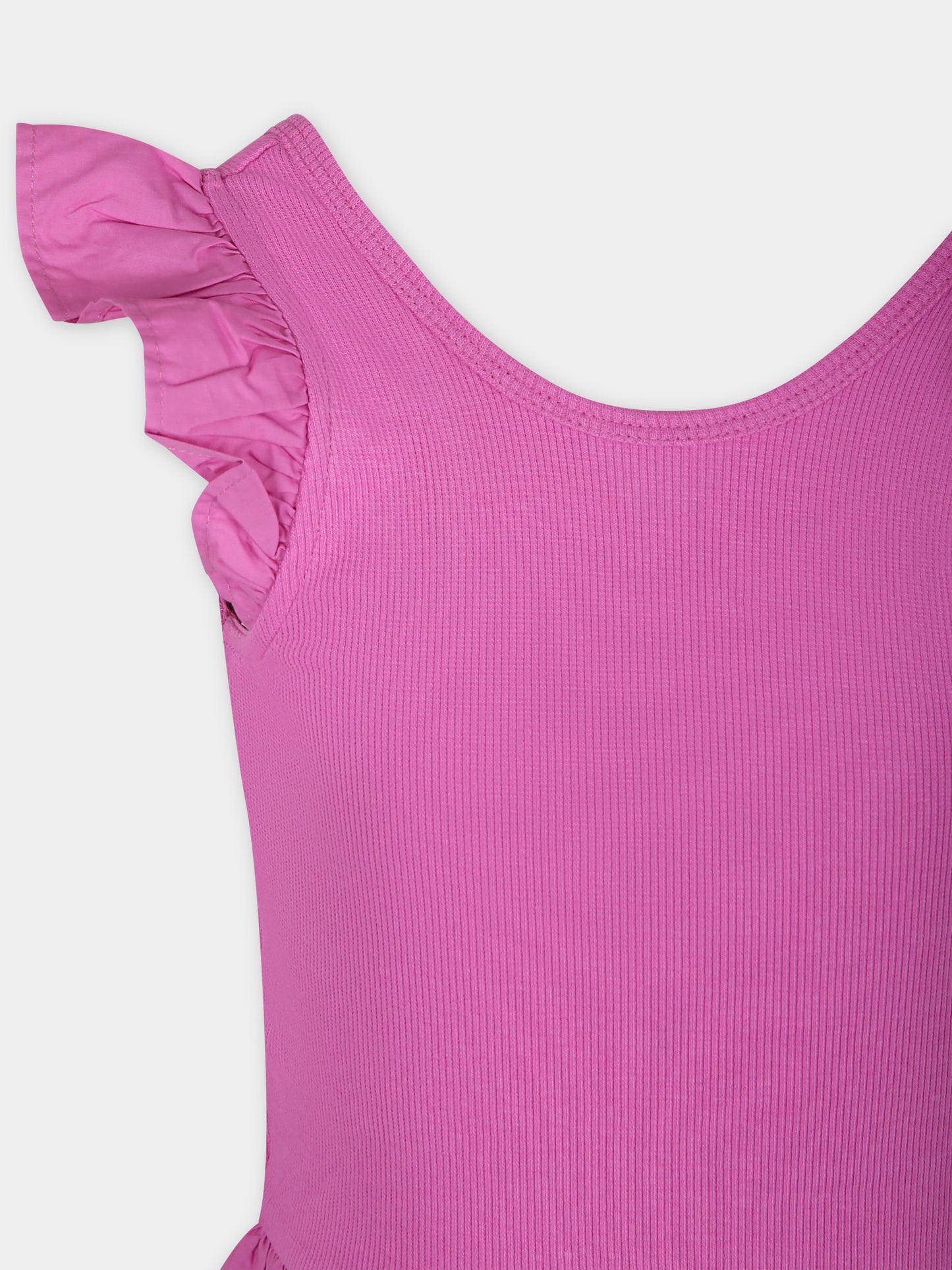 Vestito fucsia casual per bambina,Molo,2S24E104 8892