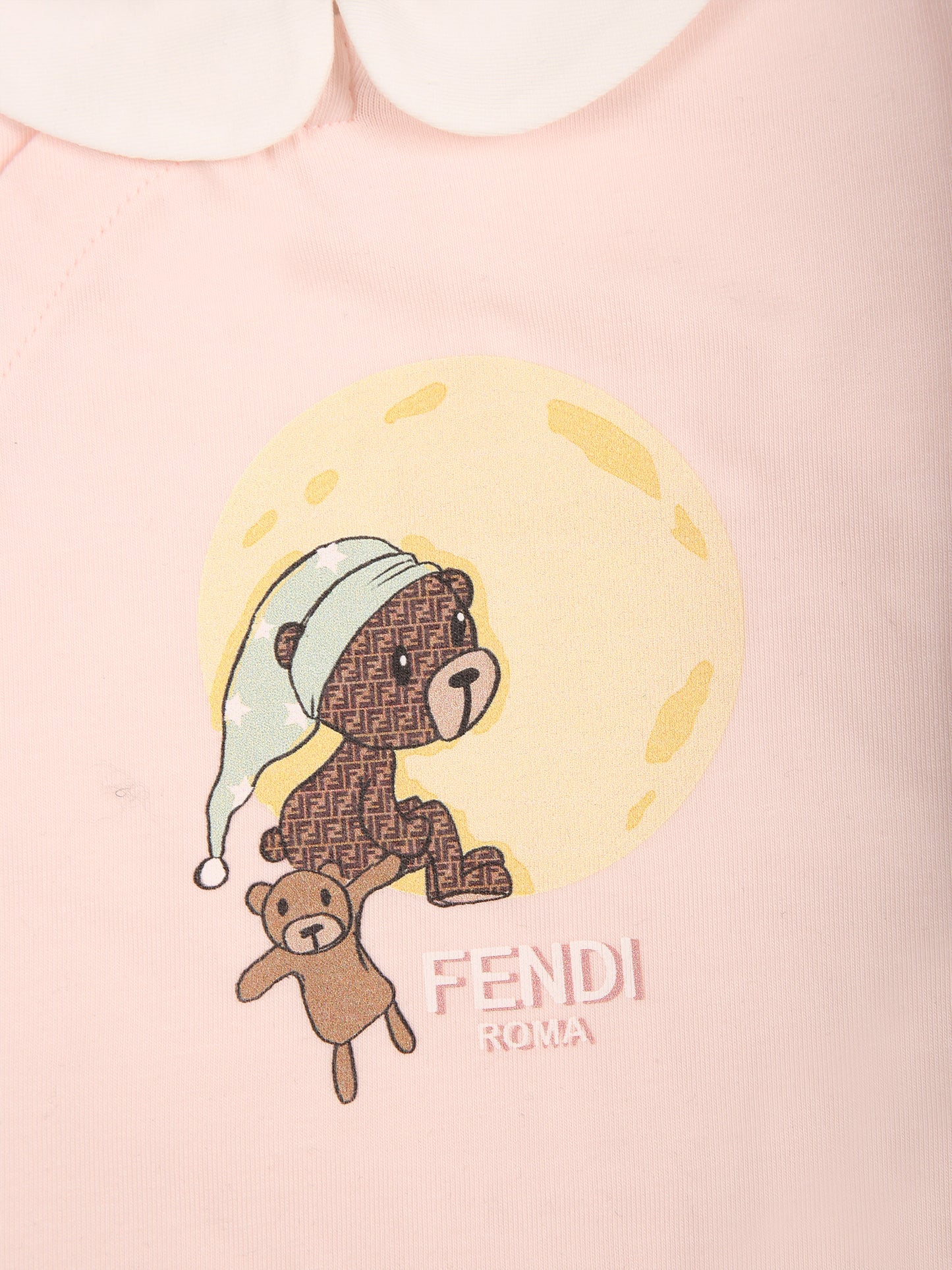 Set rosa per neonata con orsetto Fendi,Fendi Kids,BUK114 ST8 F0C11