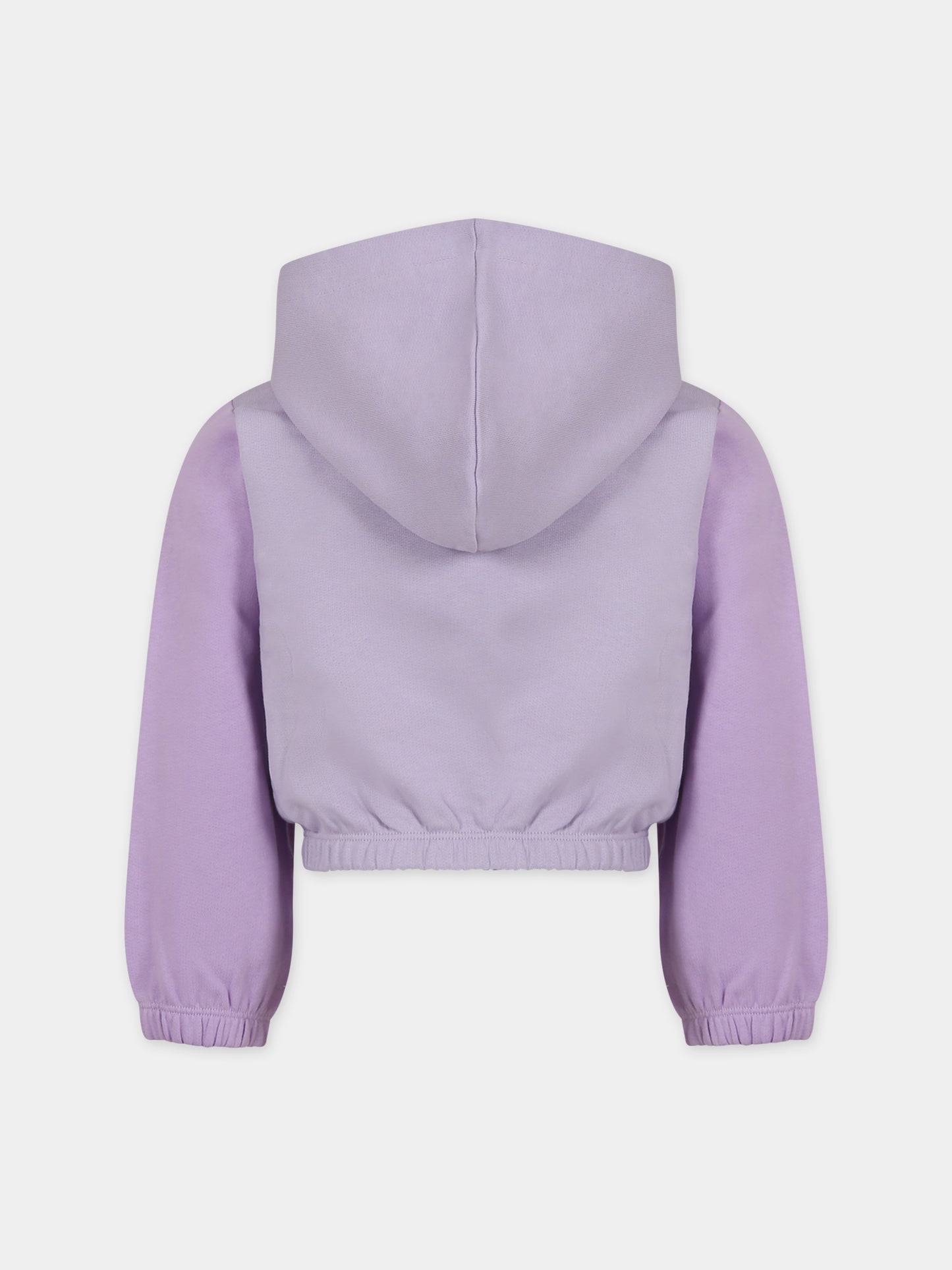 Felpa viola per bambina con cavallucci marini,Stella Mccartney Kids,TU4B70 Z0499 572