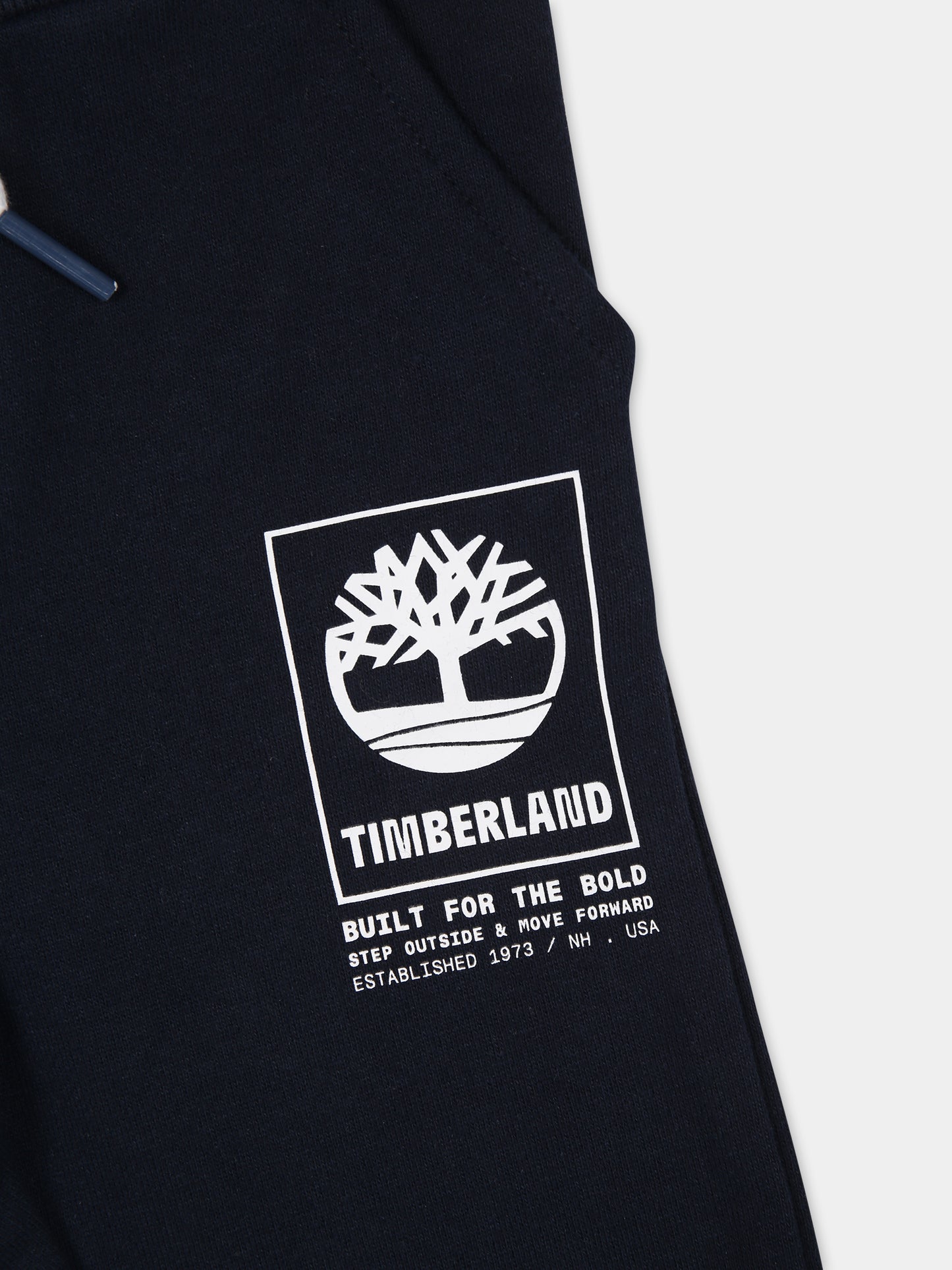 Pantaloni blu per neonato con logo,Timberland,T60126 83D