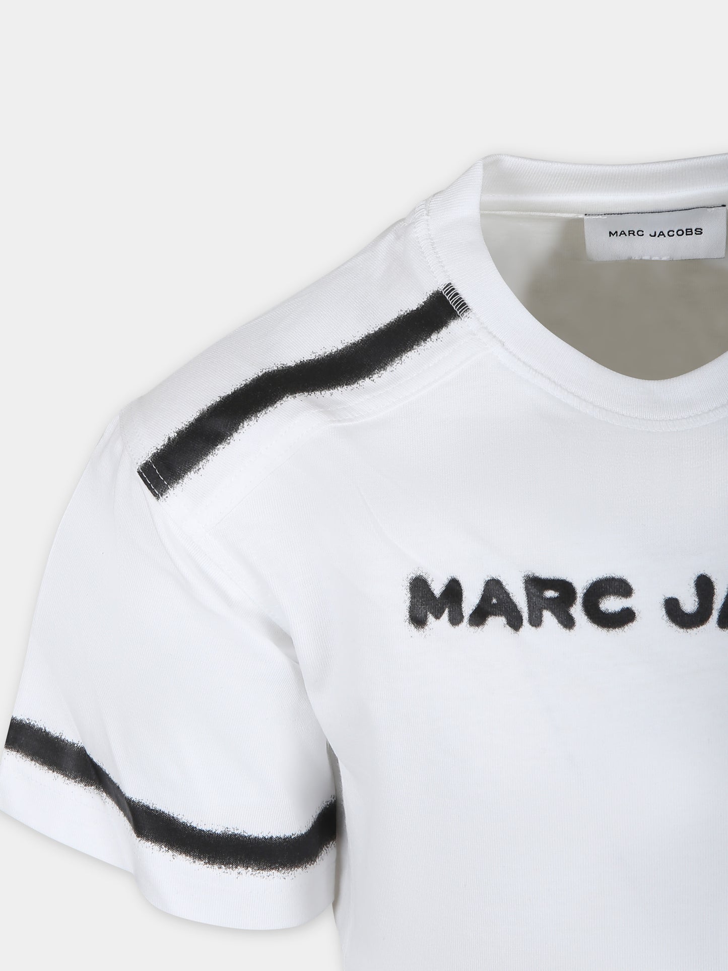 T-shirt bianca per bambini con logo,Little Marc Jacobs,W60187 10P
