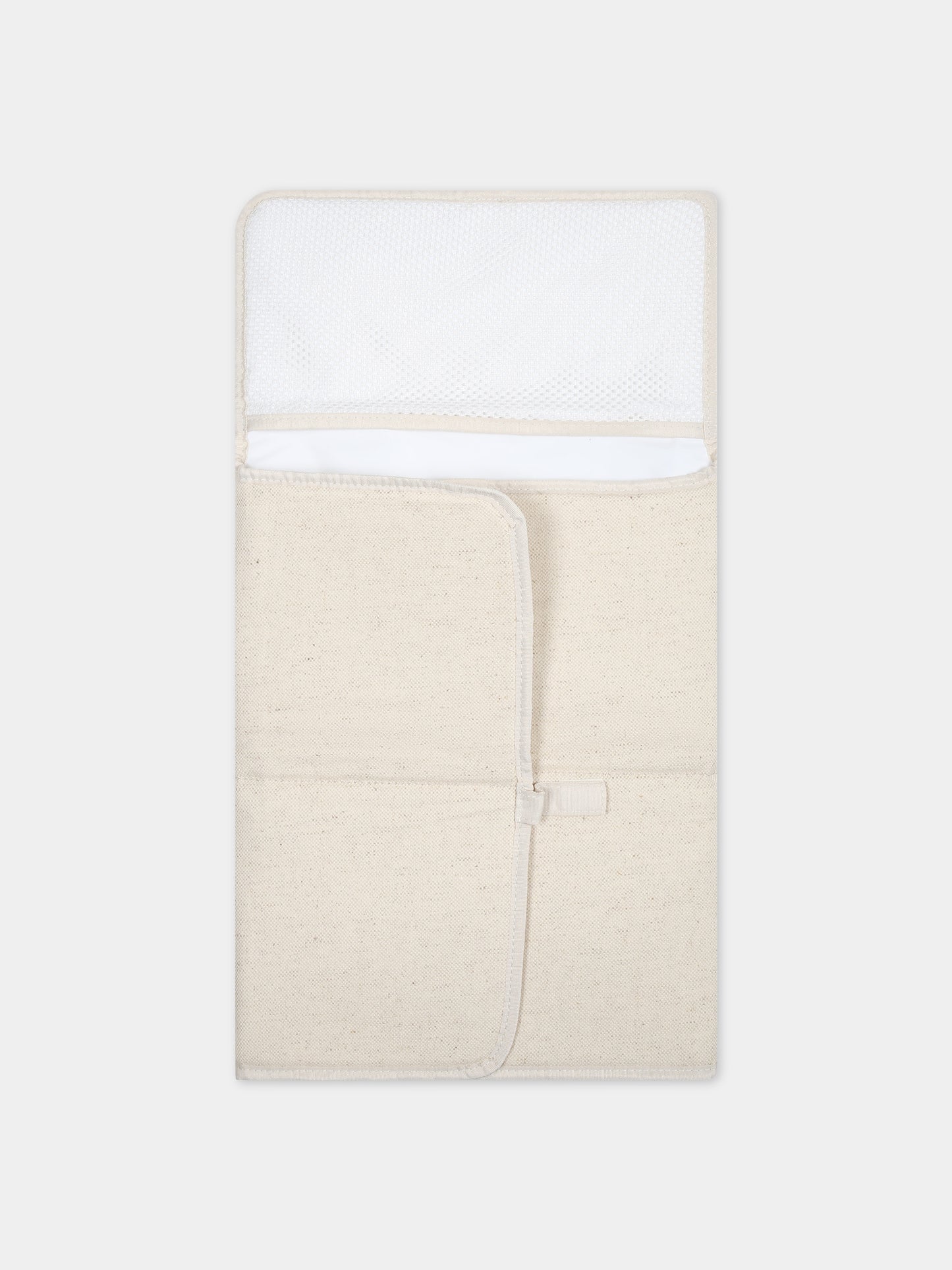 Borsa mamma beige per neonati con logo ed elefante,Kenzo Kids,K60019 Z40