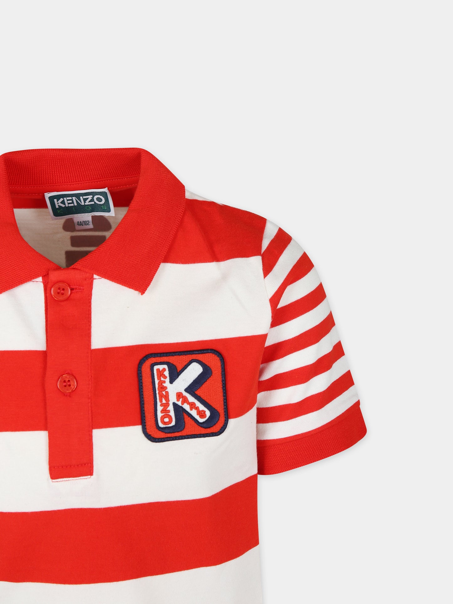 Polo multicolor per bambino,Kenzo Kids,K60303 99A