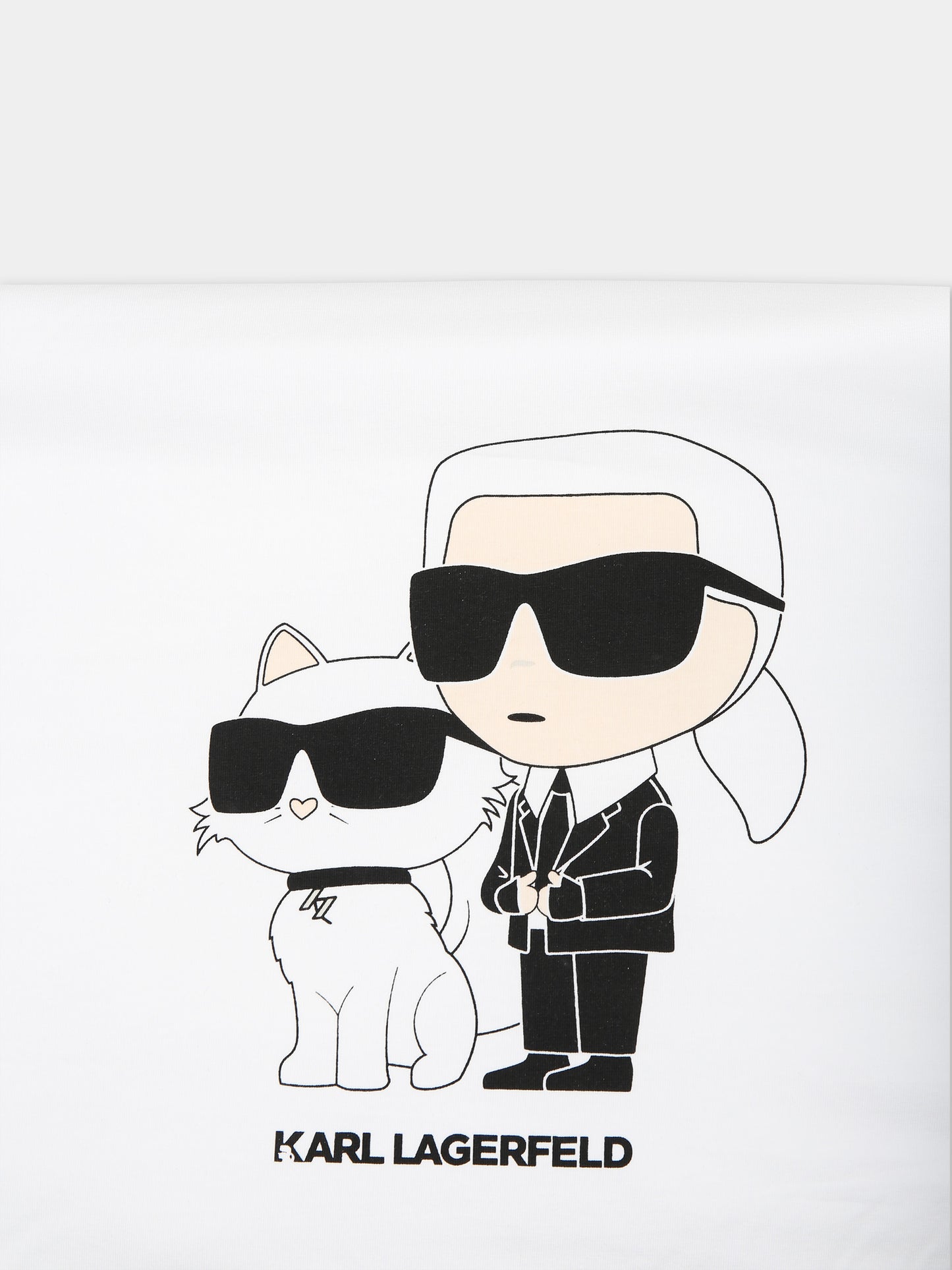 Coperta bianca per neonati con logo,Karl Lagerfeld Kids,Z30179 N70